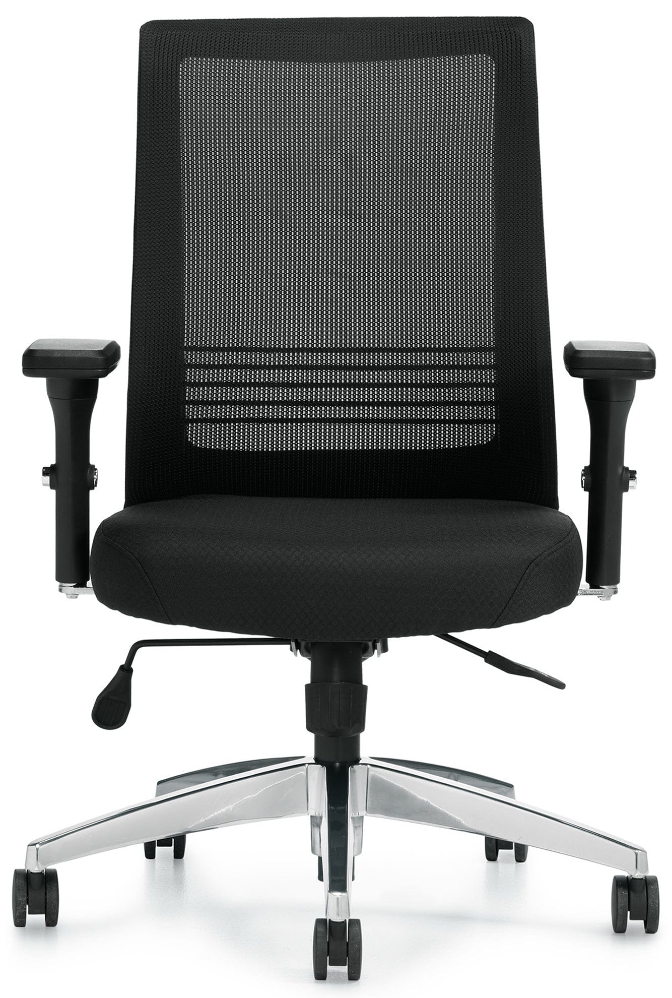 Ergonomic Mesh Back Office Chair with Chrome Base - Adjustable Height & Swivel - Comfortable Desk Chair for Home & Office Workspaces [OTG11325B] - Perfect for Long Hours of Computer Work, Gaming, or Studying