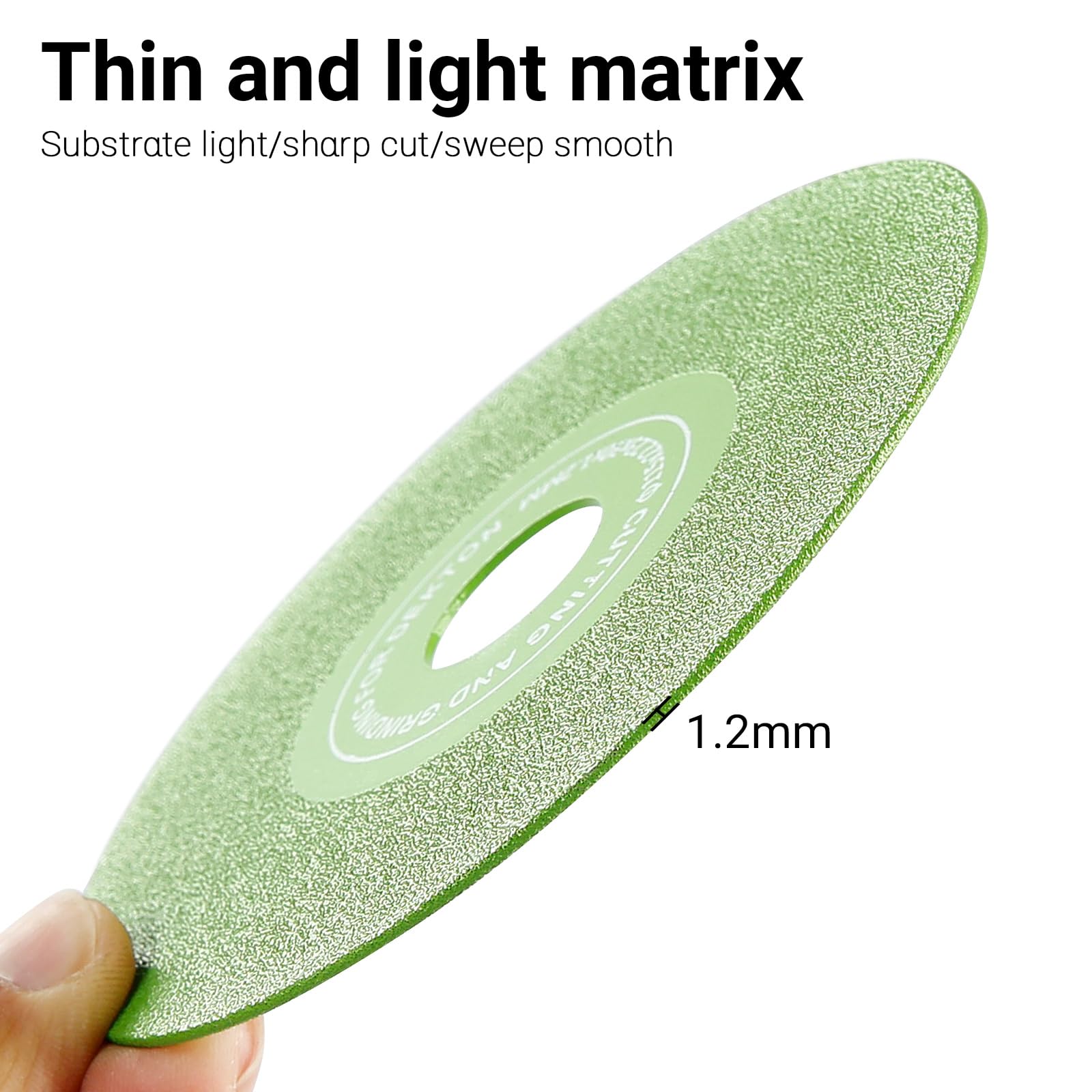 LOZLIN 3PCS 4.5 Inch (115mm) Diamond Grinding & Cutting Wheels - Flat Angle Grinder Discs with 7/8 Inch Arbor for Marble, Quartz, Ceramic, Glass - Perfect for Tile Cutting, Stone Shaping & DIY Home Renovation Projects