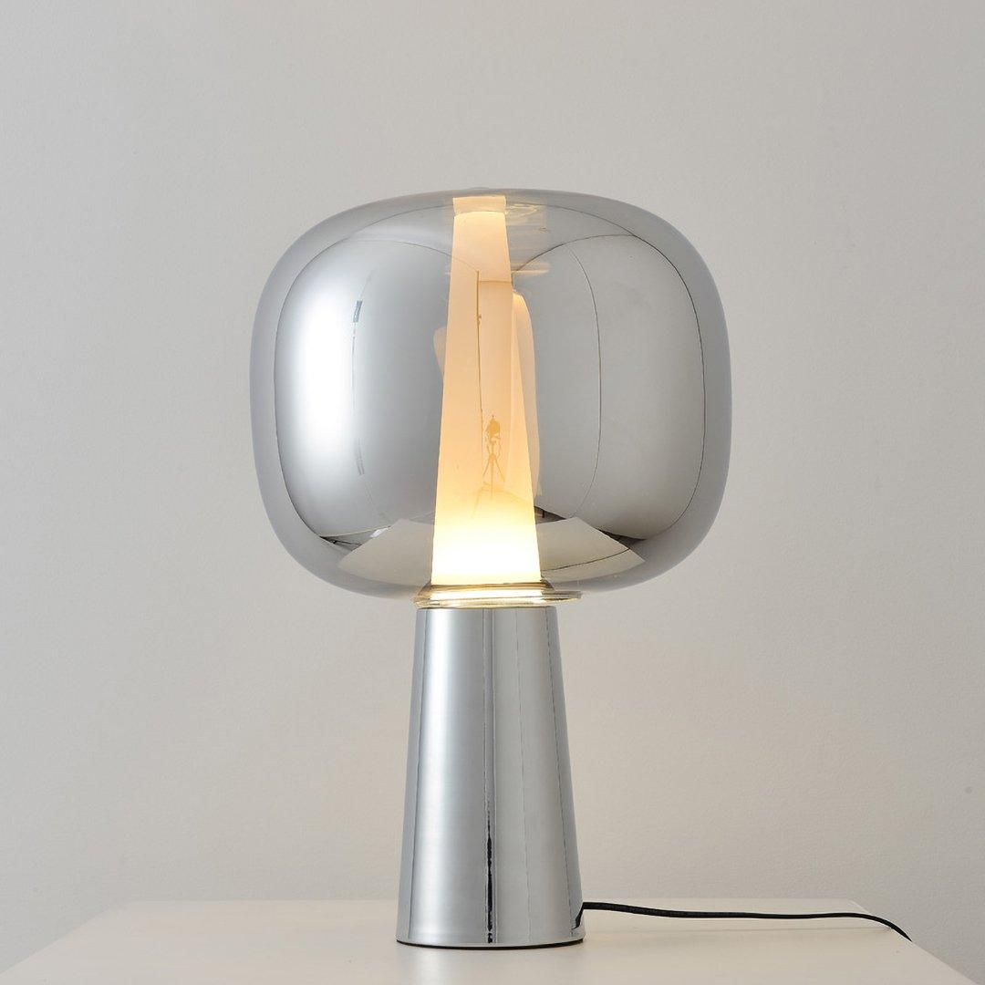 Modern Dusk to Dawn Table Lamp - Auto Sensor Night Light for Bedroom, Nursery, Office - Energy Efficient LED Desk Lamp with Adjustable Brightness