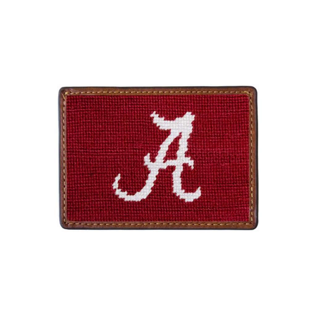 Smathers & Branson Alabama Crimson Tide Needlepoint Credit Card Holder - Perfect for Gameday, Travel & Everyday Use