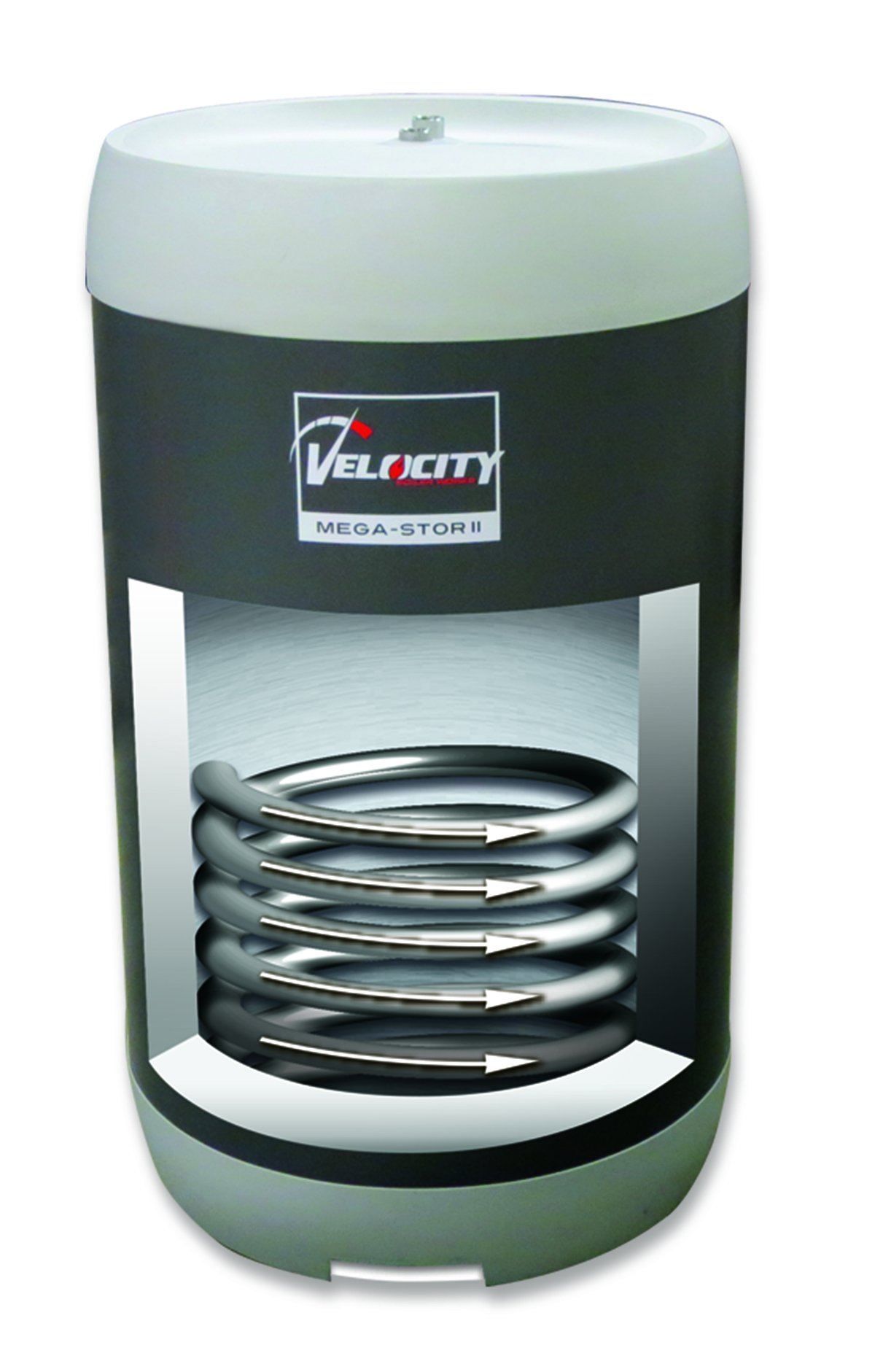 Crown MS2-50 Mega Stor Vertical Indirect Water Heater - High Efficiency Commercial/Residential Hot Water Solution for Restaurants, Hotels & Large Homes