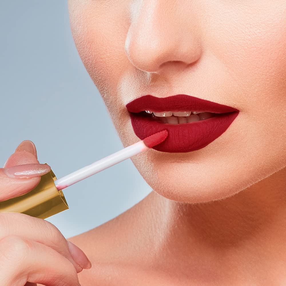 **Mela Beauty Studio Matte Lip Booster - Hyaluronic Acid, Collagen & Oligopeptides Lipstick for 12-Hour Hydration & Smoothing | Professional Makeup for Dry Lips | Perfect for Daily Wear, Parties & Special Events**