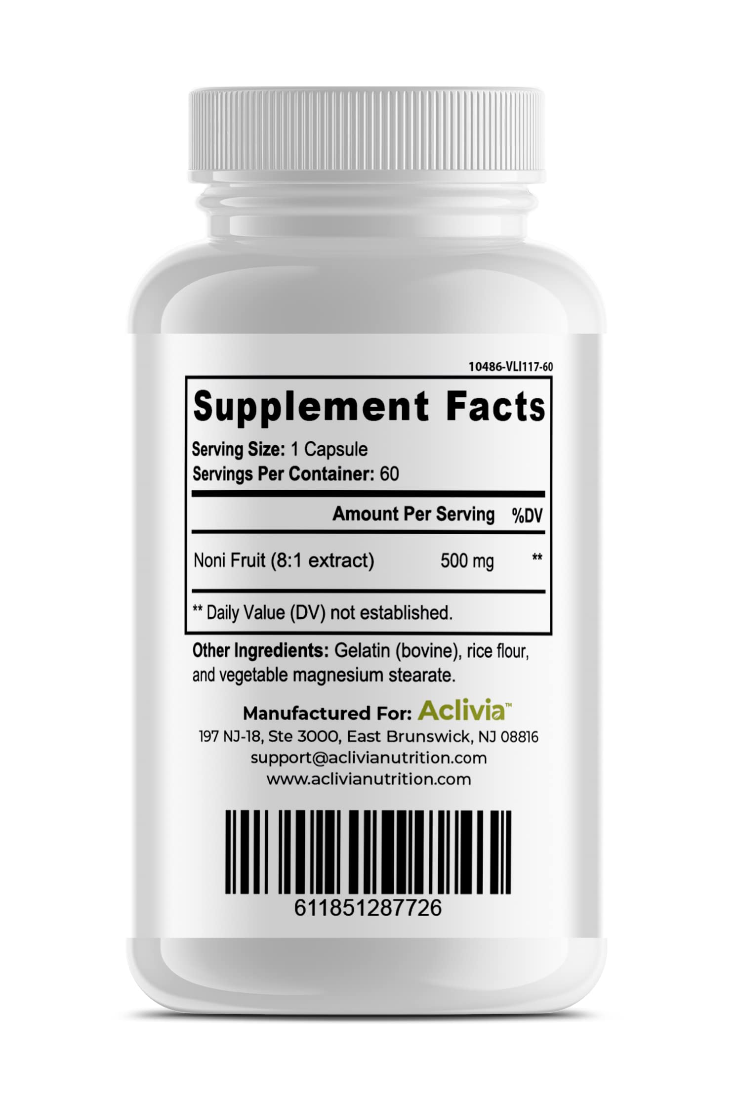 Organic Hawaiian Noni Fruit Capsules 4000mg - Pure Morinda Citrifolia Supplement for Immune Support - Non-GMO, Gluten-Free, Vegan, Made in USA (60 Capsules) - Boost Energy & Wellness Naturally