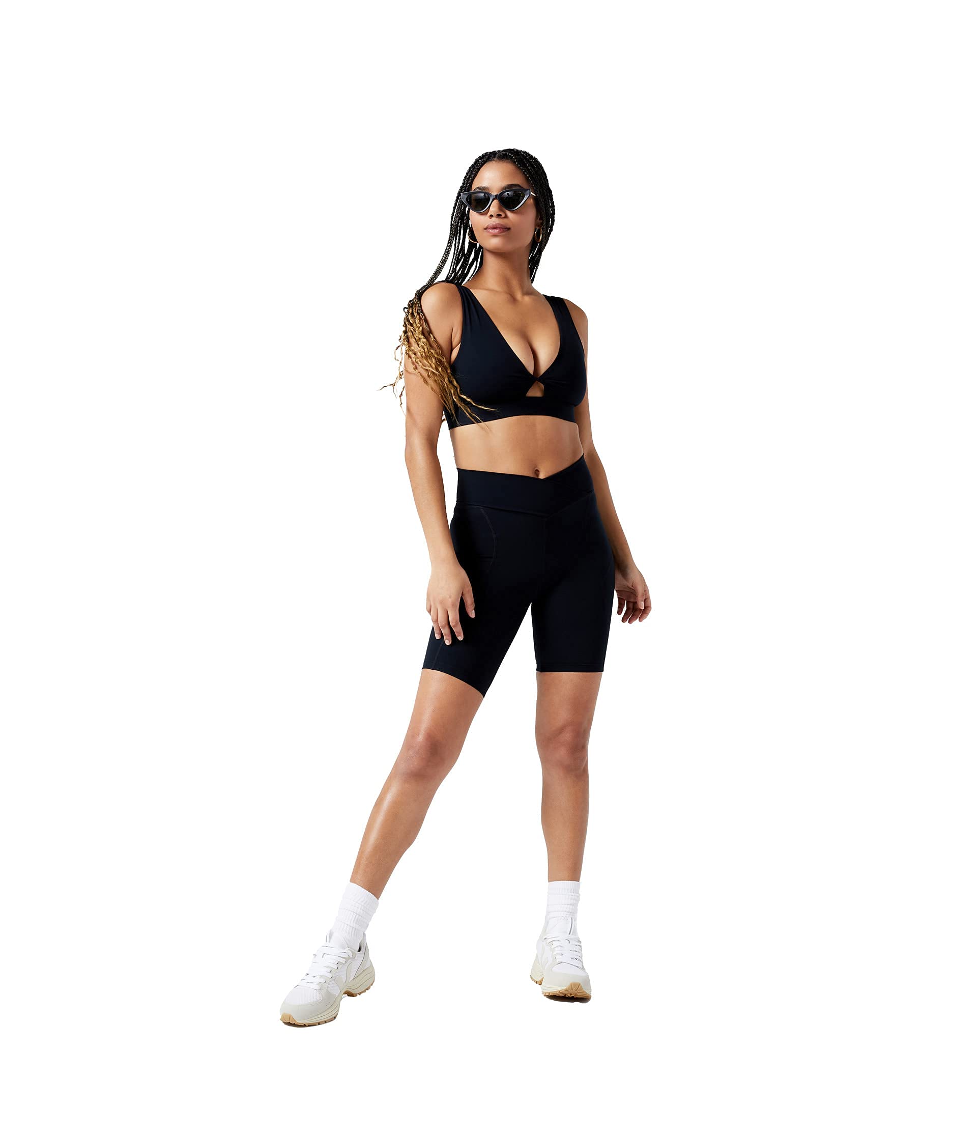 L*Space Women's Carter High Waist Bike Shorts - Breathable Workout Shorts for Cycling, Yoga & Running - Comfortable Athletic Wear for Active Lifestyle