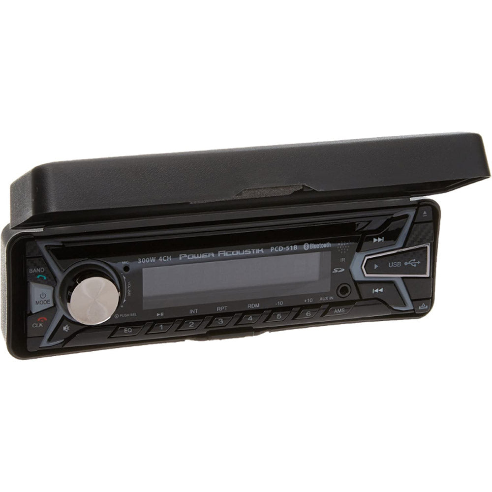 Power Acoustik PCD 51B Single Din Car Stereo - In-Dash CD/MP3 Player with AM/FM Radio Receiver | Perfect for Upgrading Your Vehicle Audio System on Road Trips & Daily Commutes