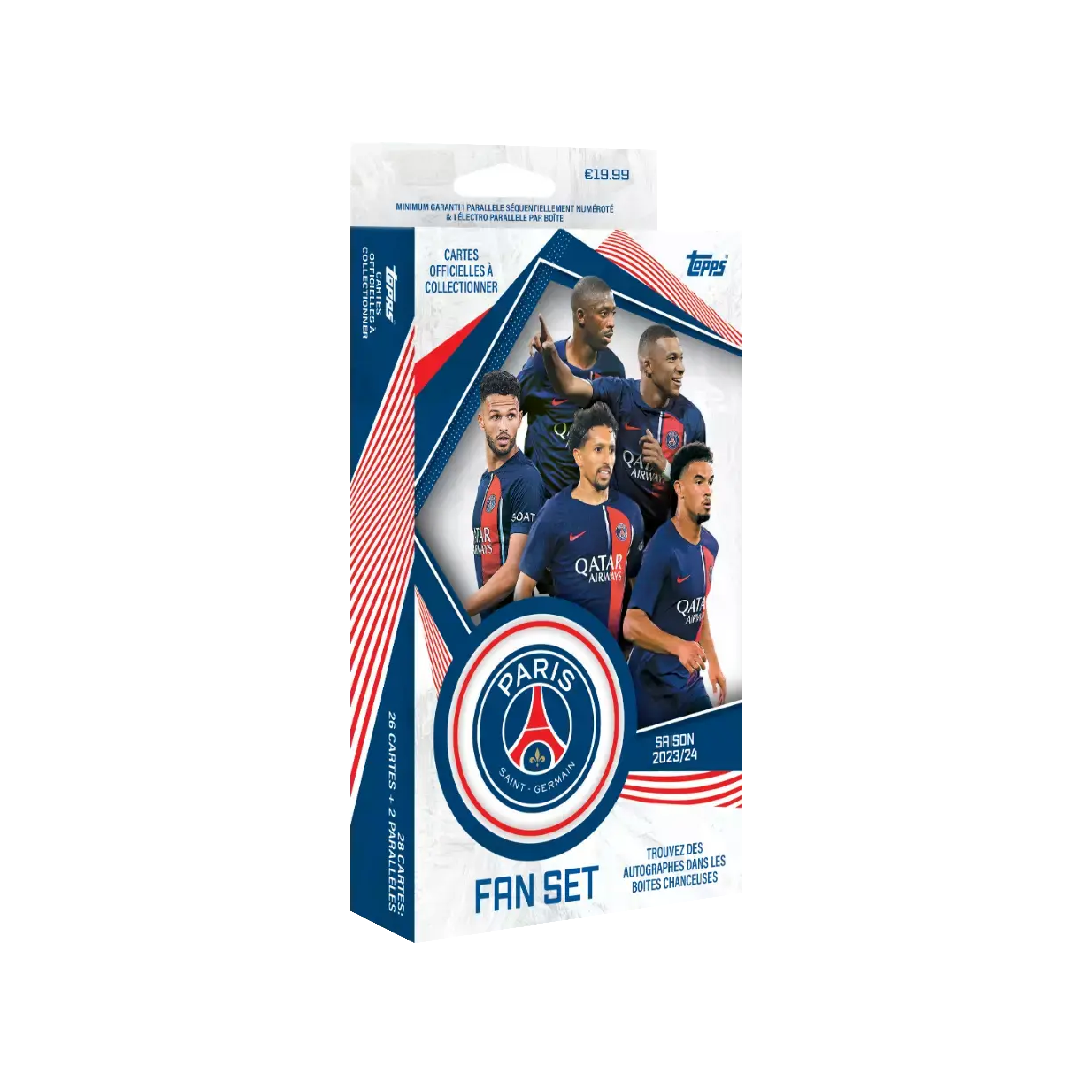 Official Topps Paris Saint Germain 23/24 Fan Set - PSG Collectible Trading Cards for Soccer Fans - Perfect for Collecting, Gifting & Displaying at Home or Office