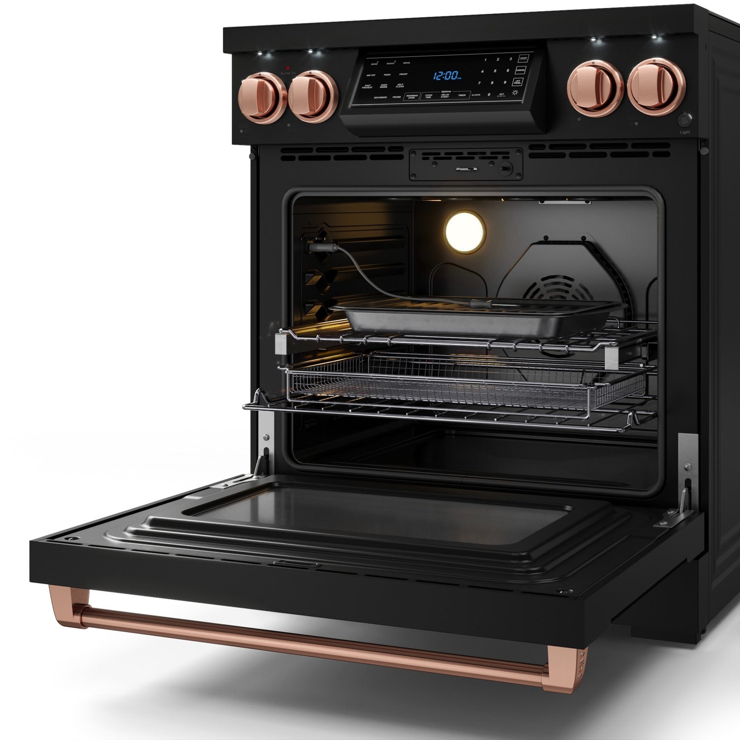 Thor Kitchen Black Stainless Steel Freestanding Professional Electric Range | Gordon Ramsay Series 4.55 cu.ft Oven | RSE30B RSG Model | Perfect for Home Chefs & Professional Kitchens