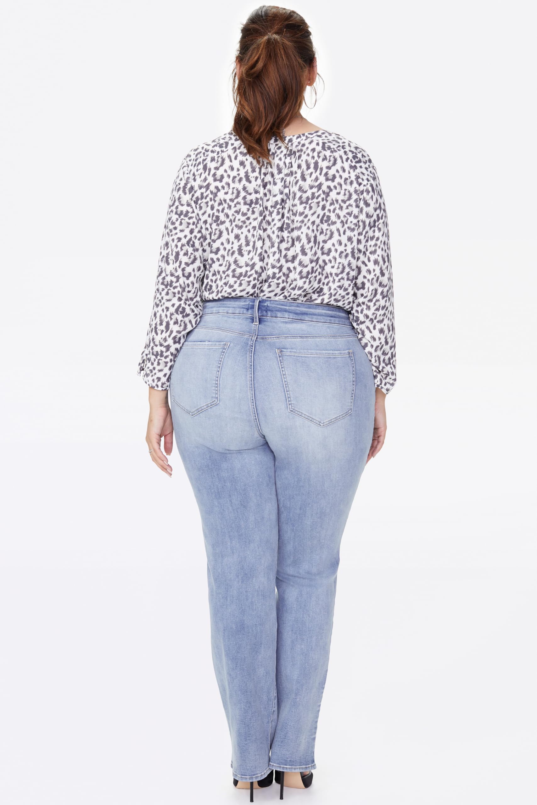 NYDJ Women's Plus Size Marilyn Straight Leg Jeans - Comfortable Stretch Denim Pants for Curvy Figures | Perfect for Casual Wear, Office & Everyday Outfits