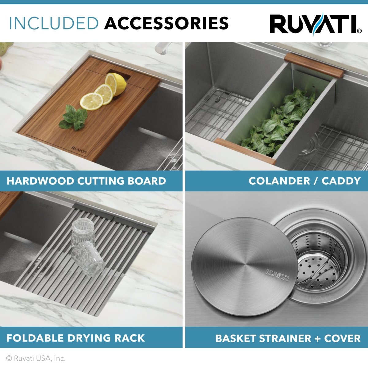 33 Inch Undermount Double Bowl Kitchen Sink - 16 Gauge Stainless Steel Workstation Ledge with 60/40 Split - Perfect for Modern Kitchens, Food Prep & Dishwashing