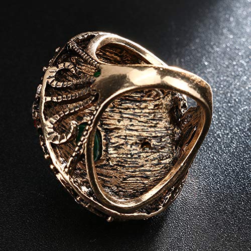 Antique Turkish Jewelry Ring for Women - Colorful Stones & Crystals - Perfect for Parties & Gifts