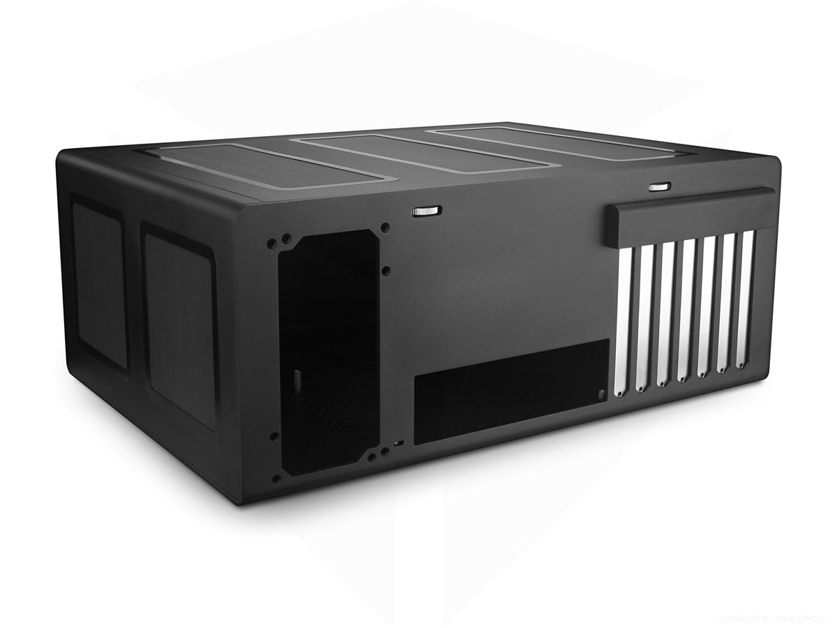 Streacom F12C Alpha Extruded Aluminum Mini-ITX PC Case - Compact & Durable Chassis for Home Theater, Gaming & Office Workstations