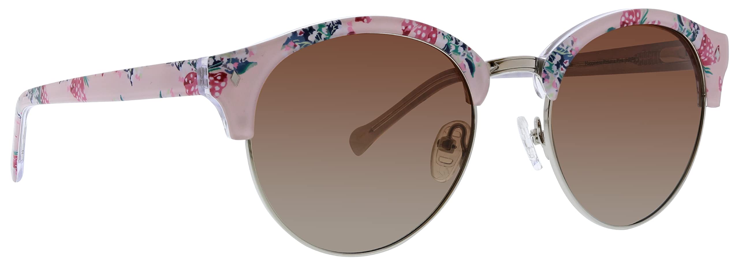 Vera Bradley Women's Jade Polarized Round Sunglasses - Stylish UV Protection Shades for Outdoor Activities, Beach & Driving