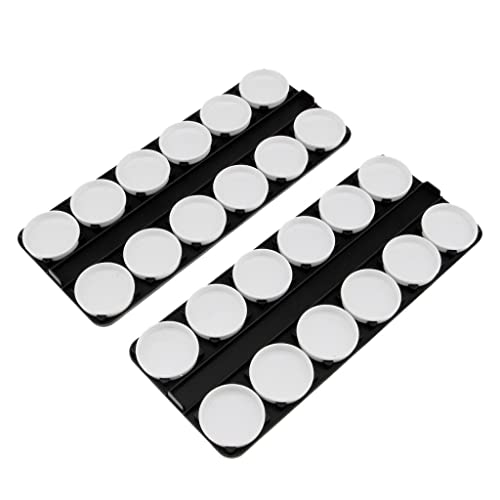 24-Slot Detachable Nail Art Glitter Powder Case - Clear Acrylic Nail Painting Palette for Professional & DIY Manicures - Perfect for Salon, Home Use & Travel Organization