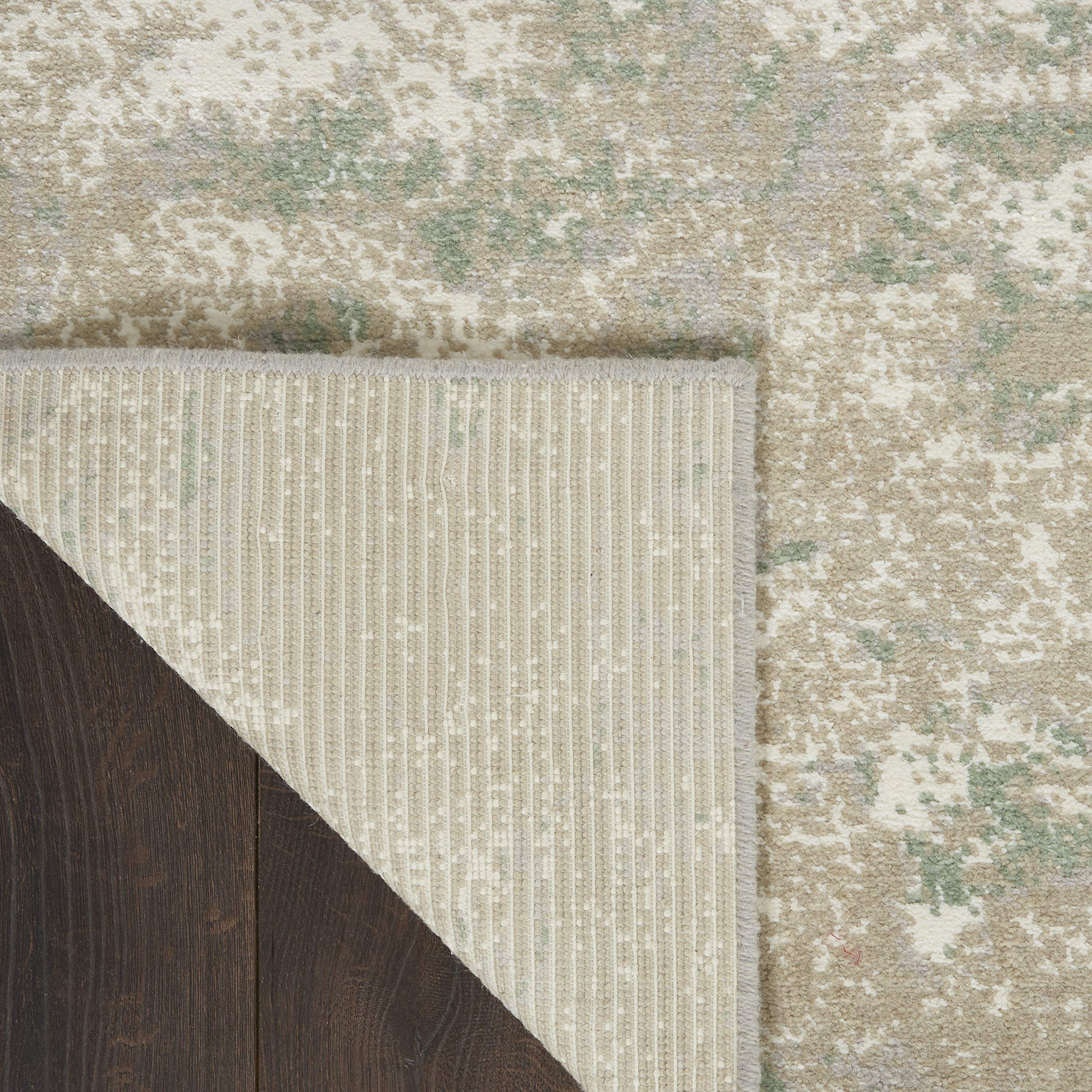 Nourison Twilight Artistic Ivory Green 8x10 Area Rug - Easy to Clean, Non-Shedding, Soft & Durable - Perfect for Bedroom, Living Room, Dining Room & Kitchen Decor