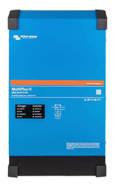 MultiPlus II 48/5000/70-50 230V Inverter Charger - Pure Sine Wave Power Backup for Home & RV - Solar Energy System Compatible - Perfect for Off-Grid Living & Emergency Power Supply