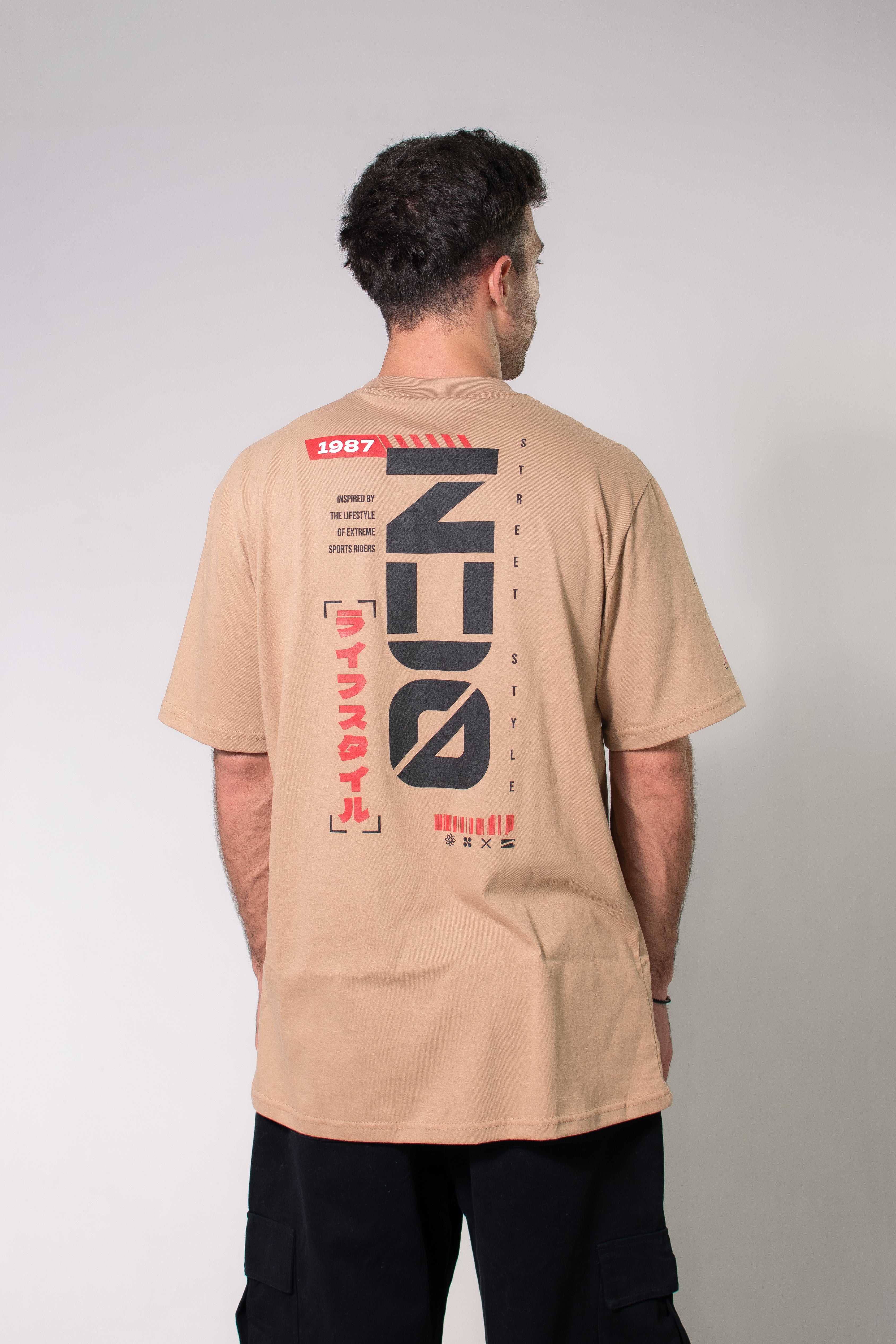 Original Ocn Rmc H Camel B9 T-Shirt - Comfortable Cotton Tee for Men | Casual Wear, Street Style & Everyday Outfits