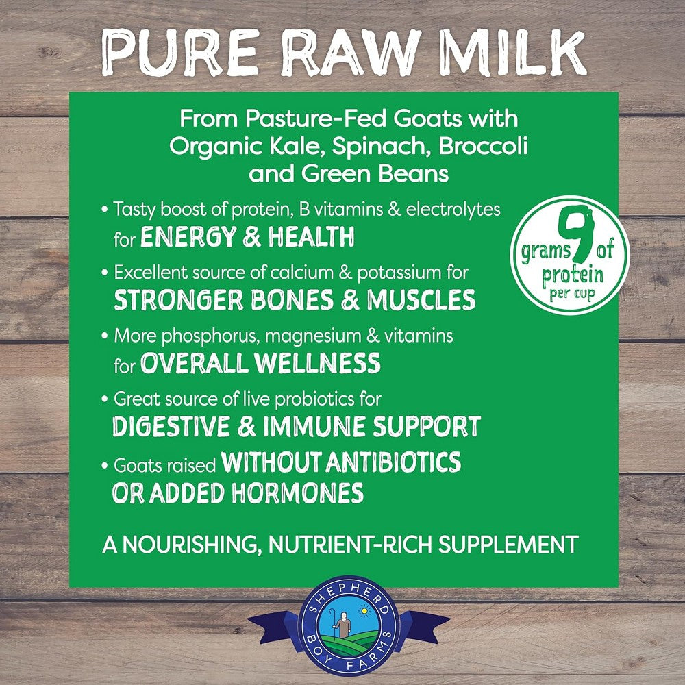 Freeze Dried Raw Goat's Milk Super Greens Blend for Dogs & Cats - Natural Digestive Support & Immune Booster - Perfect for Picky Eaters & Senior Pets - Sprinkle on Food or Use as Training Treat