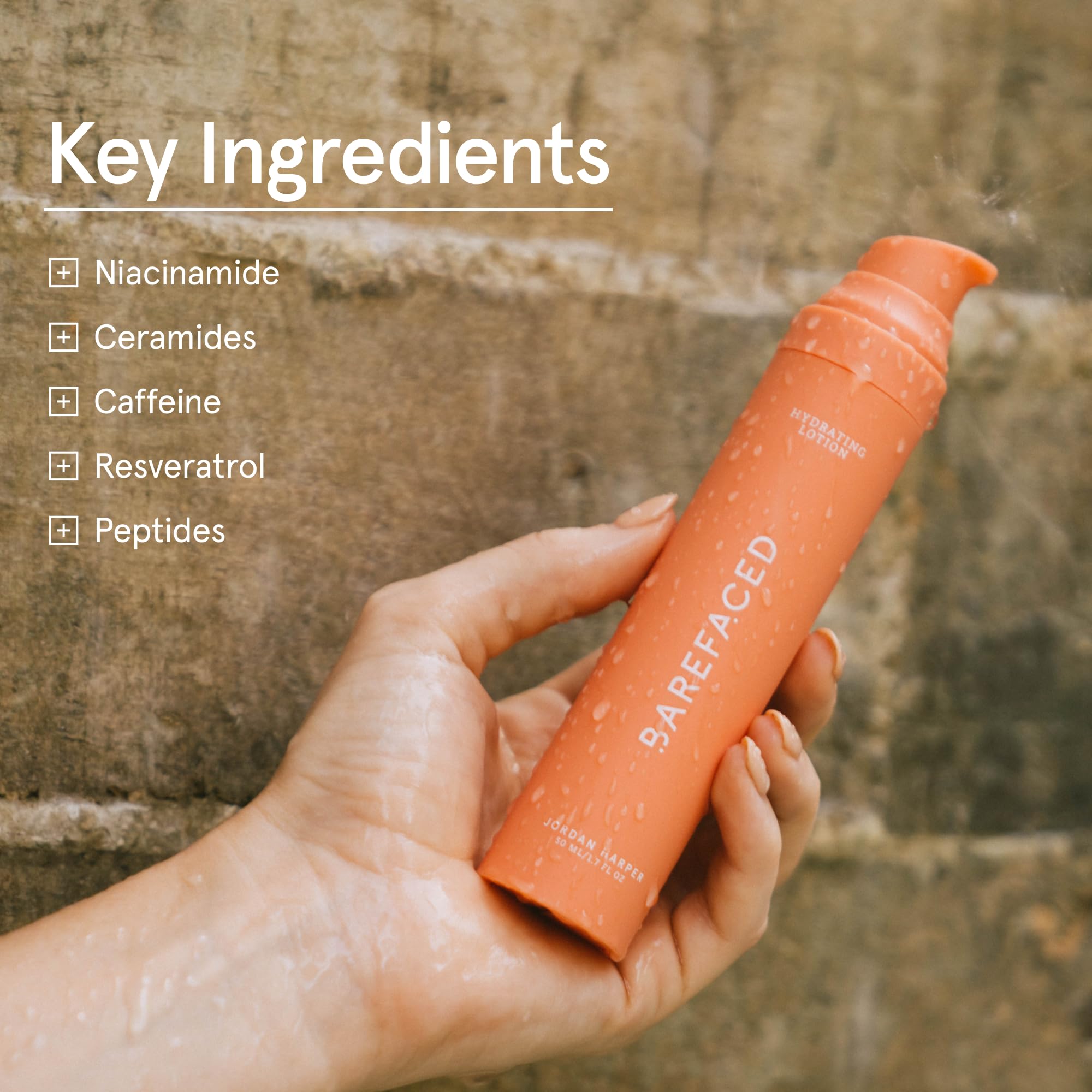 Oil-Free Hydrating Lotion 50mL with Niacinamide, Hyaluronic Acid & Ceramides - Lightweight Moisturizer for Anti-Aging, Redness Relief & Skin Repair - Perfect for Daily Skincare Routine & Sensitive Skin Care