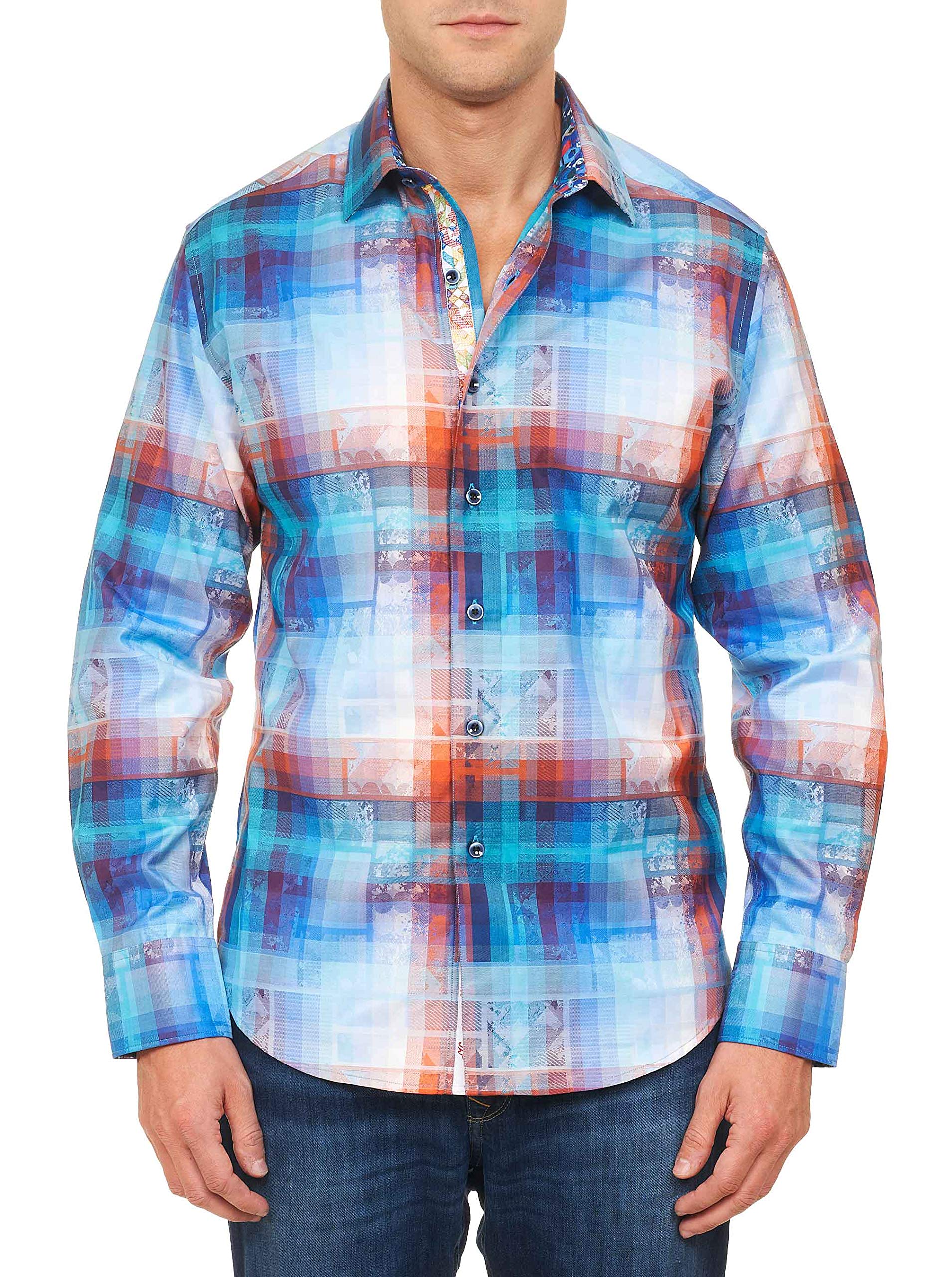 Robert Graham Men's Sint Maarten Long-Sleeve Button-Down Shirt - Stylish Casual & Business Wear for Work, Date Night & Special Occasions