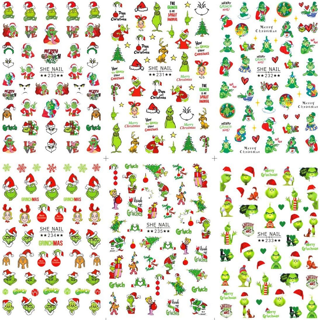 Christmas Nail Art Stickers - 3D Holiday Designs for Women | Party & Gift
