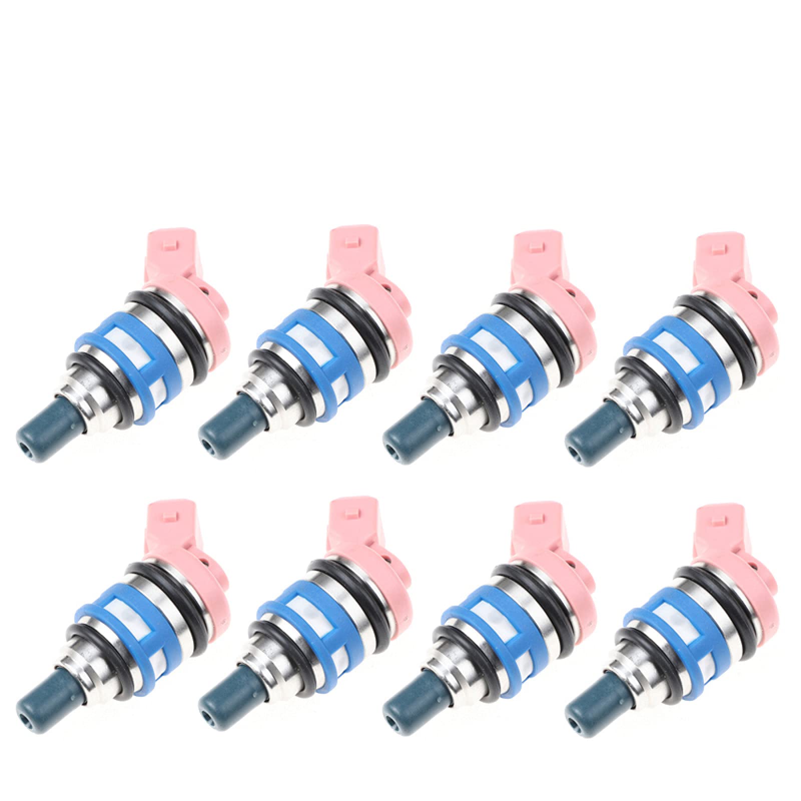 JINYISI Fuel Injector Nozzle 8 Pcs for Nissan Maxima II (J30) 3.0L 1988-1994 - Replacement Part 1660085E06 - Improve Engine Performance & Fuel Efficiency - Perfect for Car Maintenance & Repair