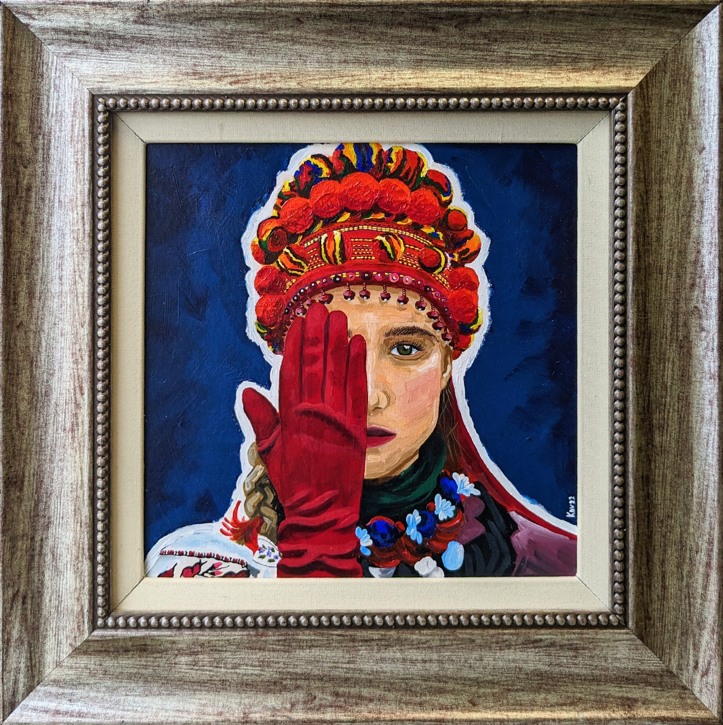 Krasunya Original Artwork - Handmade Wall Decor for Living Room, Bedroom & Office - Unique Home Decor Gift Idea