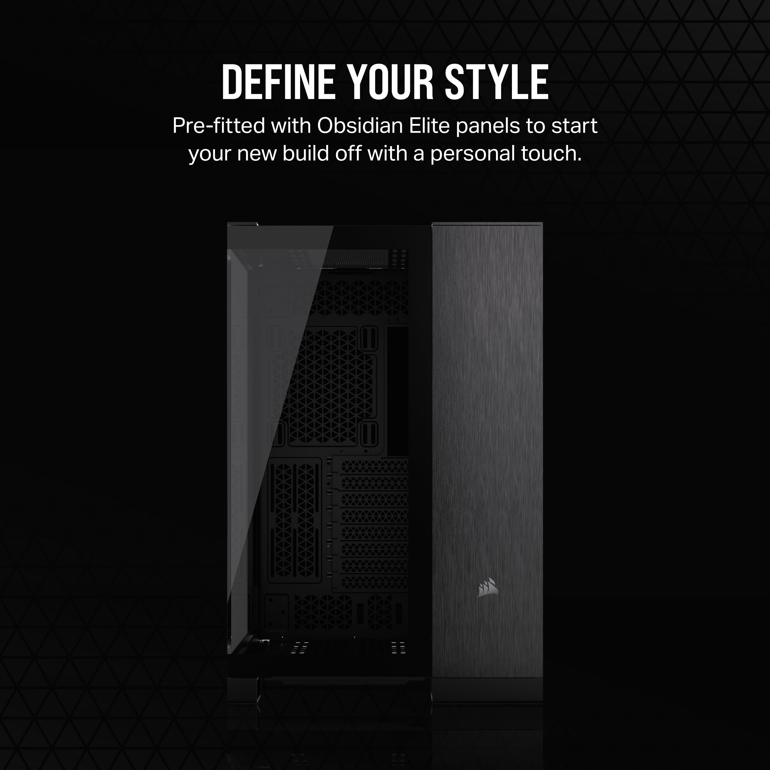 CORSAIR 6500X Mid-Tower ATX PC Case - Dual Chamber Design, Panoramic Tempered Glass, Reverse Motherboard Compatibility - Black/Obsidian Aluminum (No Fans Included) - Perfect for Gaming Rigs & High-Performance Builds