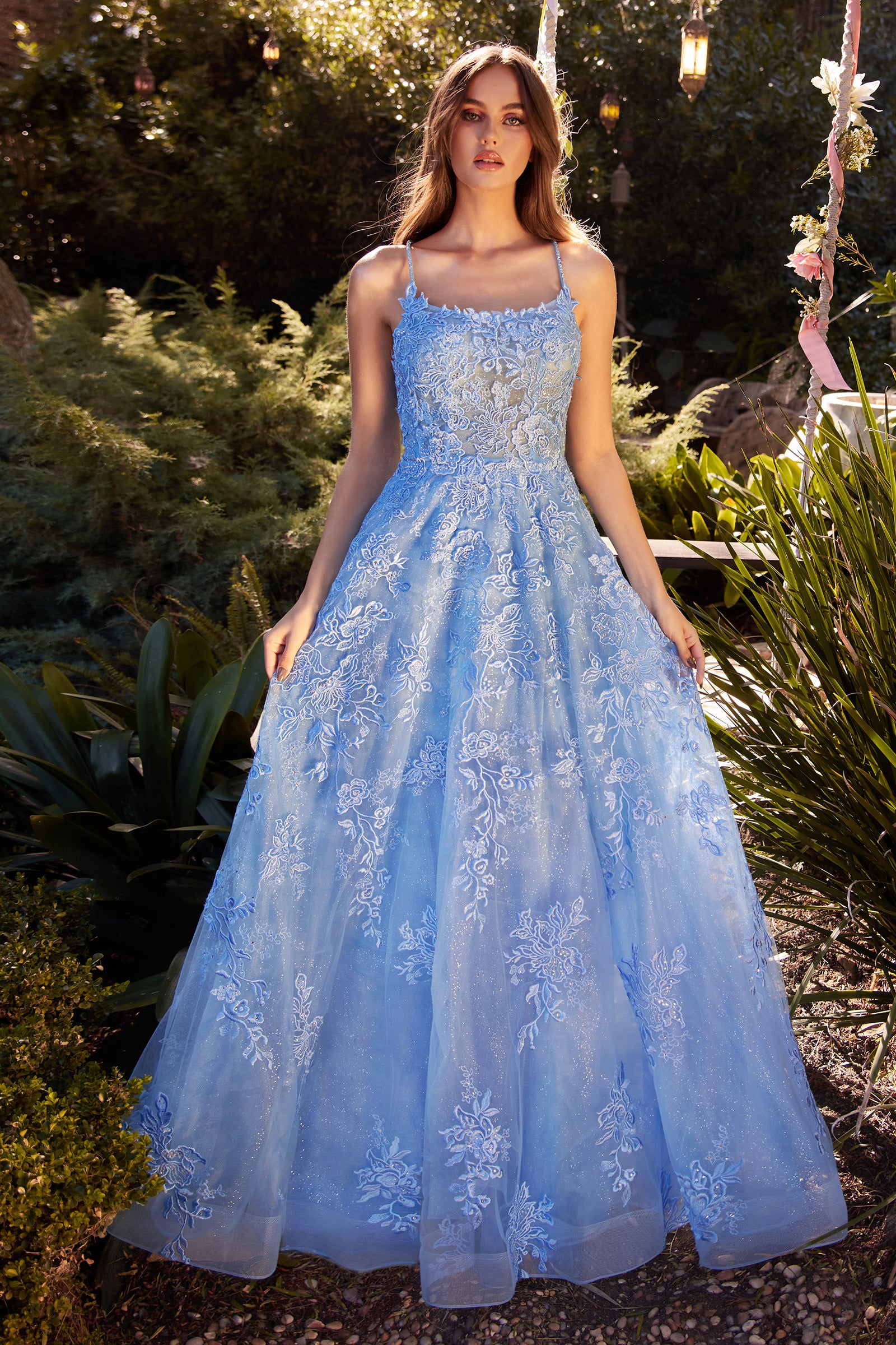 Andrea & Leo A1248 Elegant Lace Embellished A-Line Dress for Women - Perfect for Weddings, Parties & Special Occasions