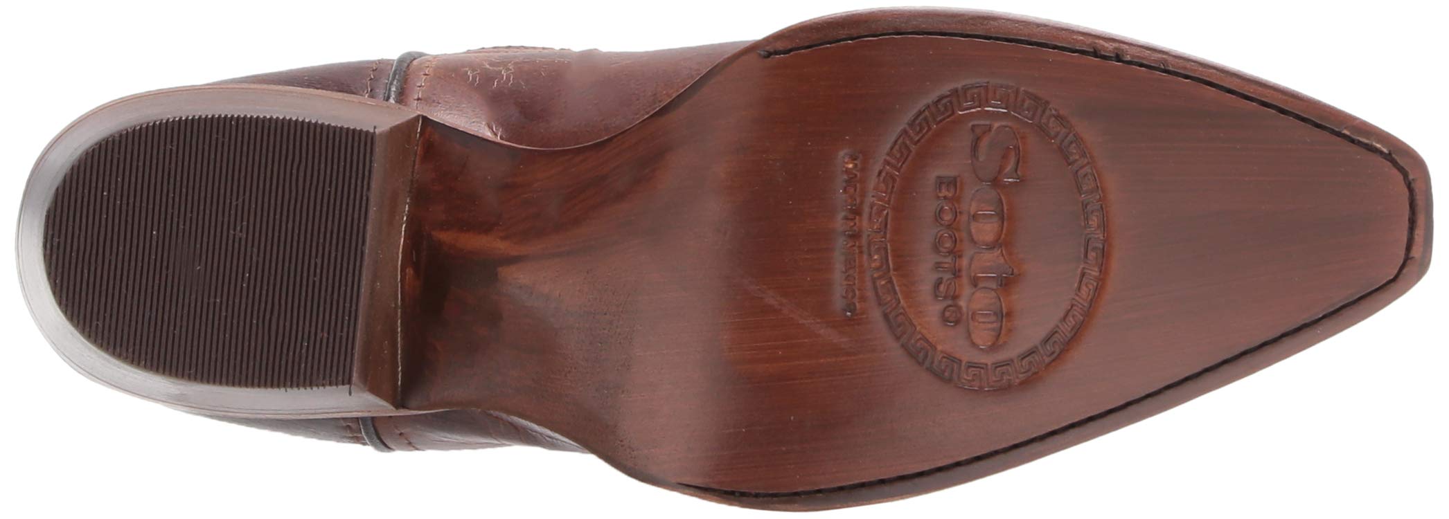 **Soto Boots Women's Cheyenne Leather Snipped Toe Cowgirl Boots – Genuine Leather Handcrafted Cowboy Boots for Women (M50041) – Perfect for Western Rides, Country Dancing & Casual Fashion**