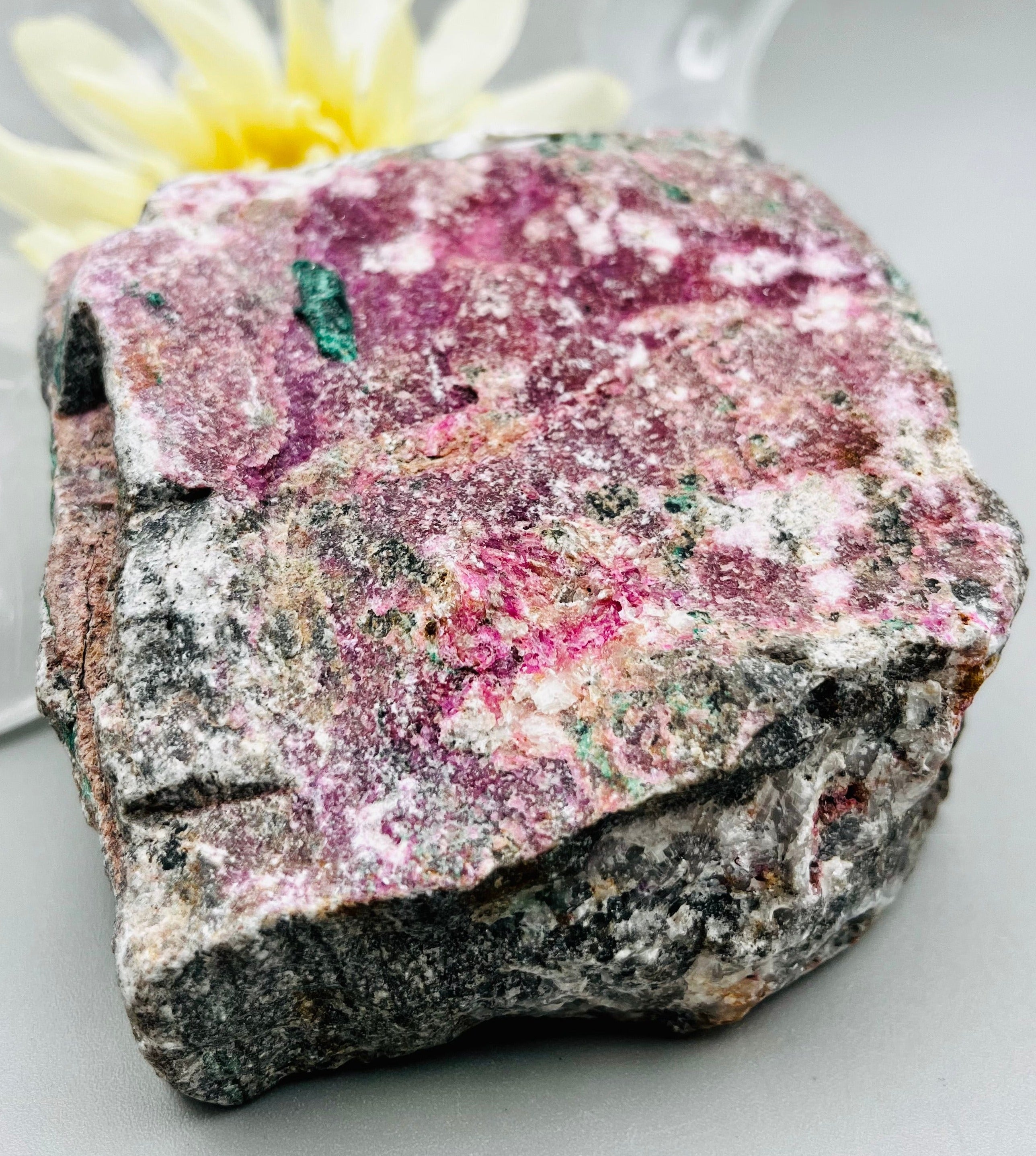 Natural Cobalto Calcite Specimen - Rare Pink Cobalt Calcite Crystal Mineral for Collectors, Healing & Decor | Perfect for Meditation, Home Display & Crystal Healing