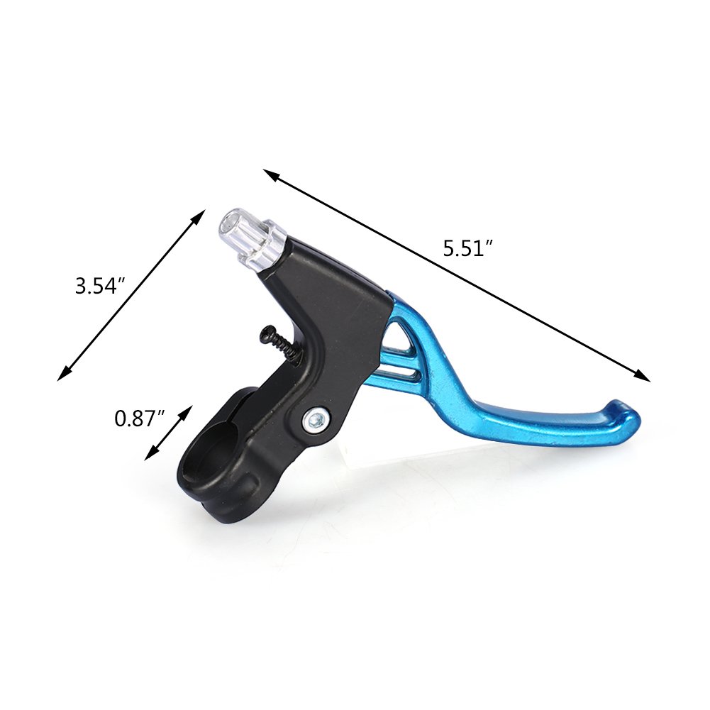 Yiio 1 Pair Universal Aluminum Alloy Bike Brake Levers - Fits Mountain Bikes, Kids Bikes, Folding Bikes & MTB BMX (2.2cm Diameter) | Durable Handlebar Brake Levers for Cycling, Commuting & Outdoor Adventures
