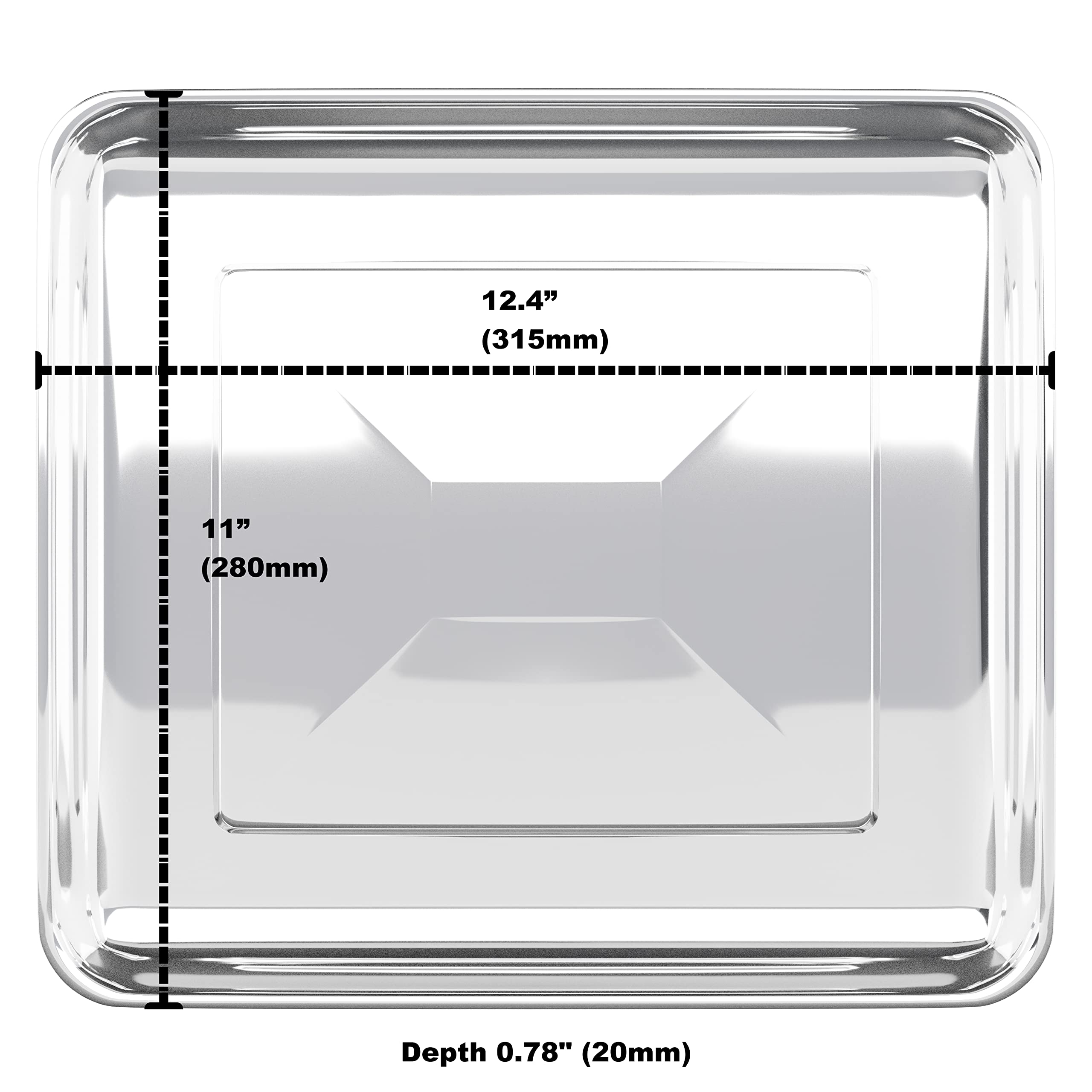 Univen Stainless Steel Baking Tray & Air Fryer Basket Set - Compatible with Cuisinart TOA-060 & TOA-065 Air Fryers | Perfect for Roasting, Baking & Air Frying Chicken, Vegetables & More
