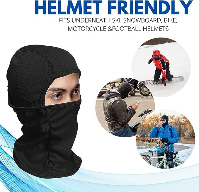 Cool Graphic Lettering Balaclava - Full Face Ski Mask for Snowboarding, Cycling & Outdoor Sports - Unisex Winter Face Cover for Men & Women - Perfect for Skiing, Motorcycling & Cold Weather Activities