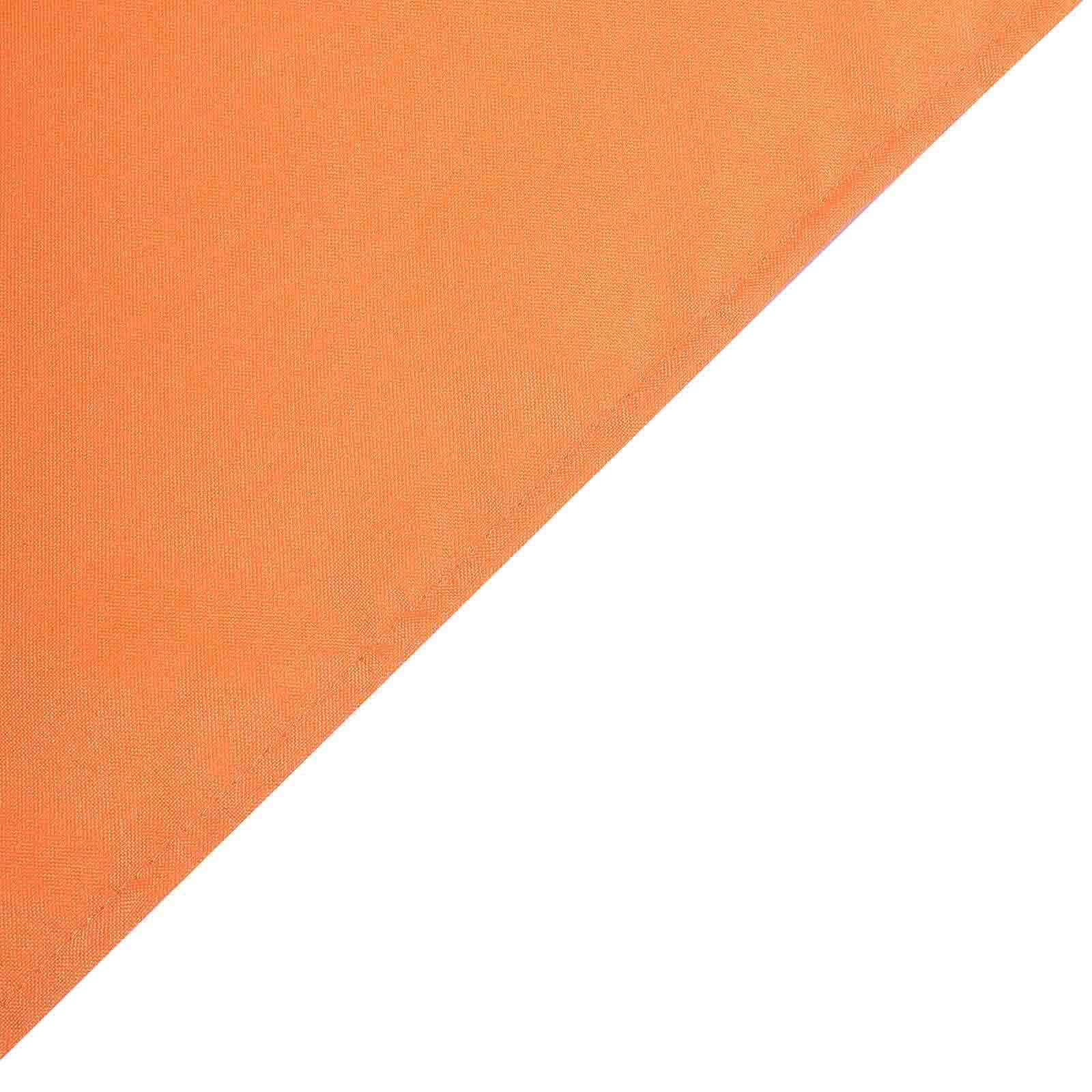 Efavormart 10-Pack 90x132 Inch Orange Rectangle Polyester Tablecloths - Bulk Wholesale Table Linens for Weddings, Parties, Restaurants & Events