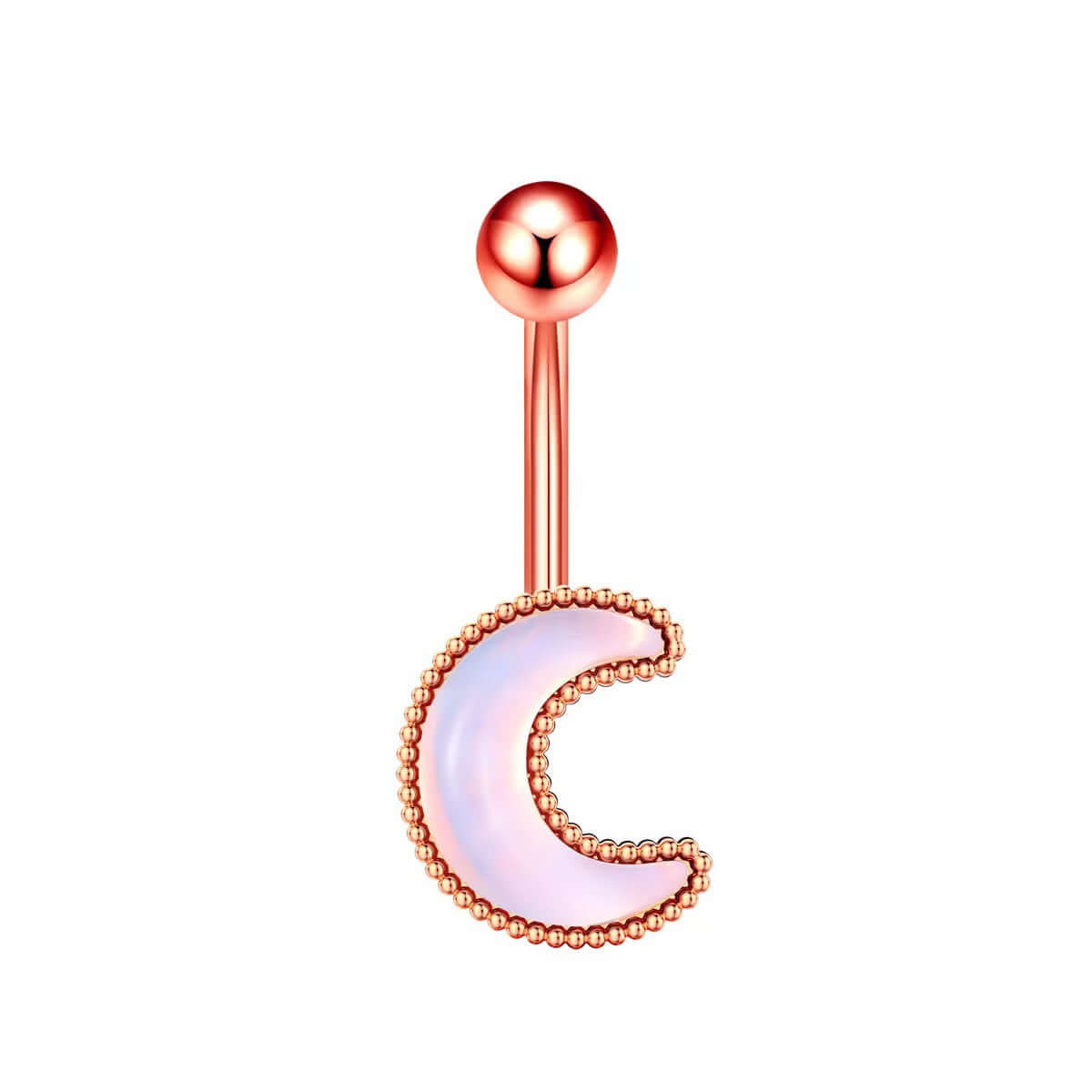 Glow in the Dark Belly Button Rings - Moon Star Design | Body Jewelry for Women | Perfect for Night Parties, Raves & Unique Fashion Looks