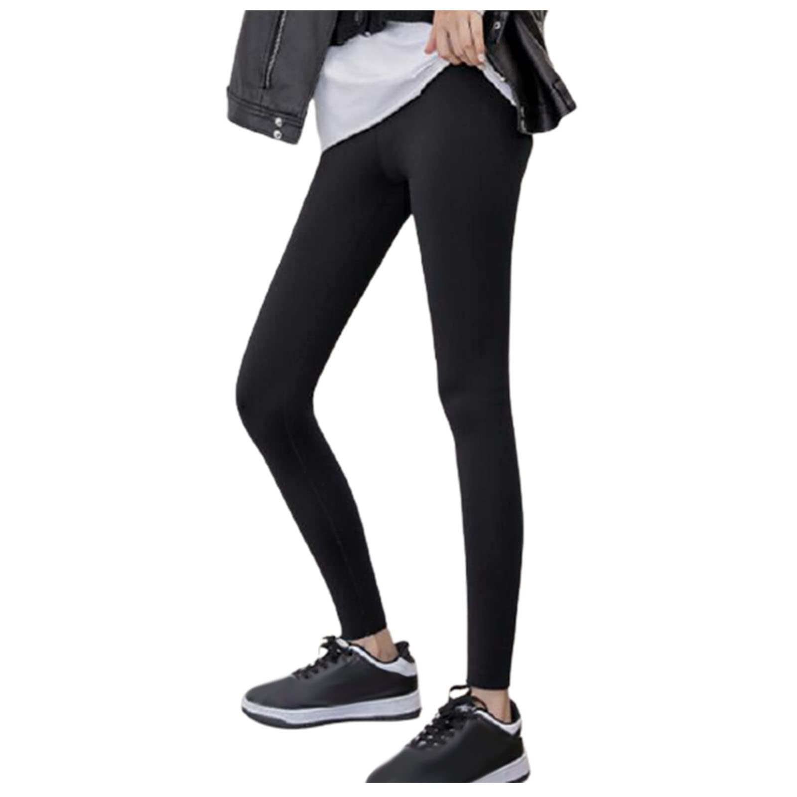 Posijego Women's High Waisted Bodycon Stockings - Sexy High Cut Sport Pants for Workout & Casual Wear - Summer & Fall Fashion Essential