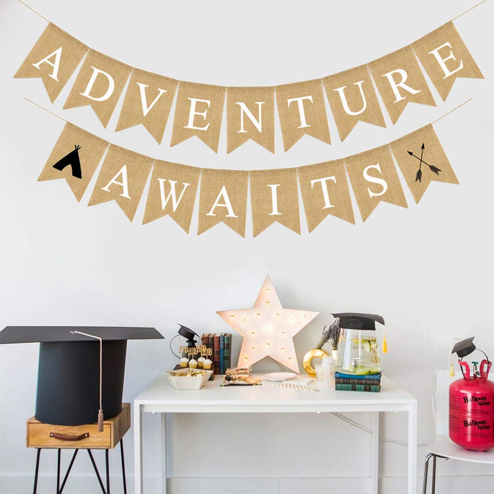 Bon Voyage Banner - Travel Themed Party Decorations for Baby Showers, Weddings & Retirement Parties | Perfect for Going Away Celebrations & Moving Parties