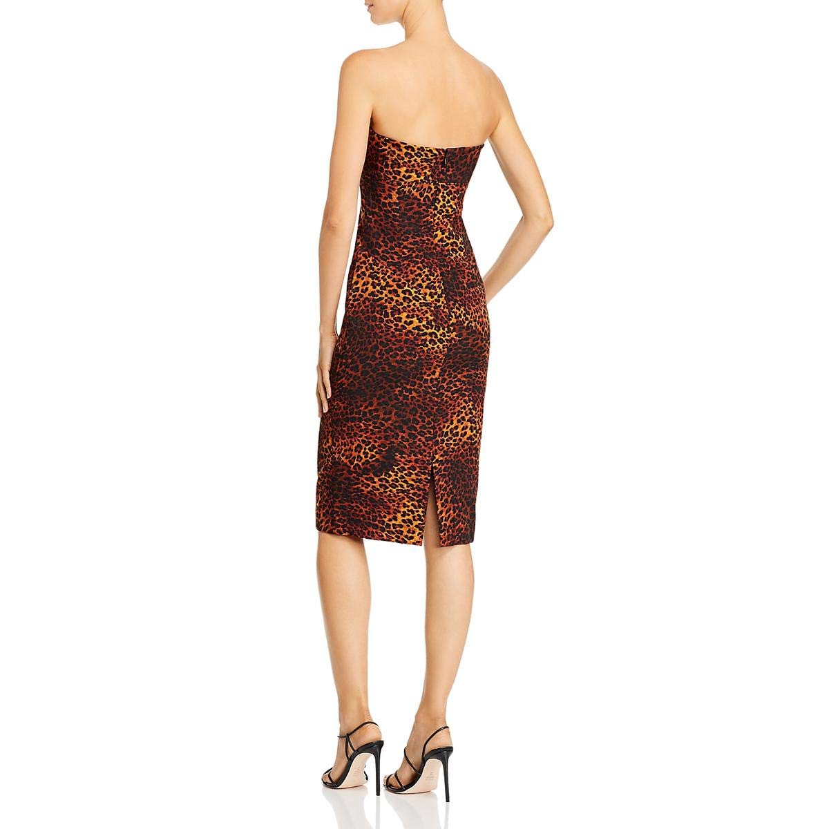 Black Halo Jackie Strapless Party Dress - Animal Print for Women | Night Out & Special Events