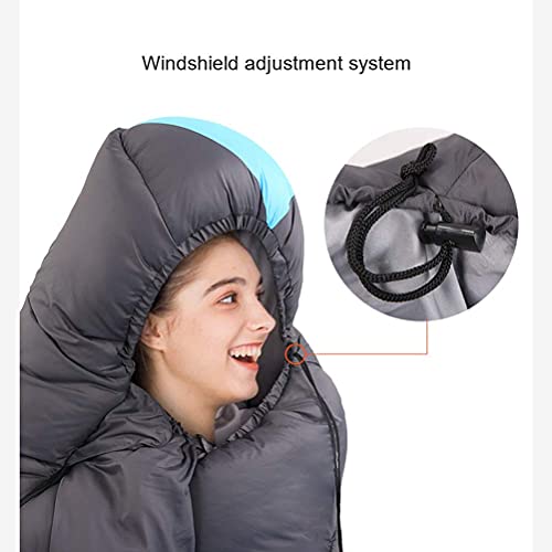 3 Season Lightweight Camping Sleeping Bag for Adults & Kids - Portable Hollow Cotton Sleeping Bag for Backpacking, Hiking, Travel, and Outdoor Festivals - Perfect for Camping Trips and Sleepovers