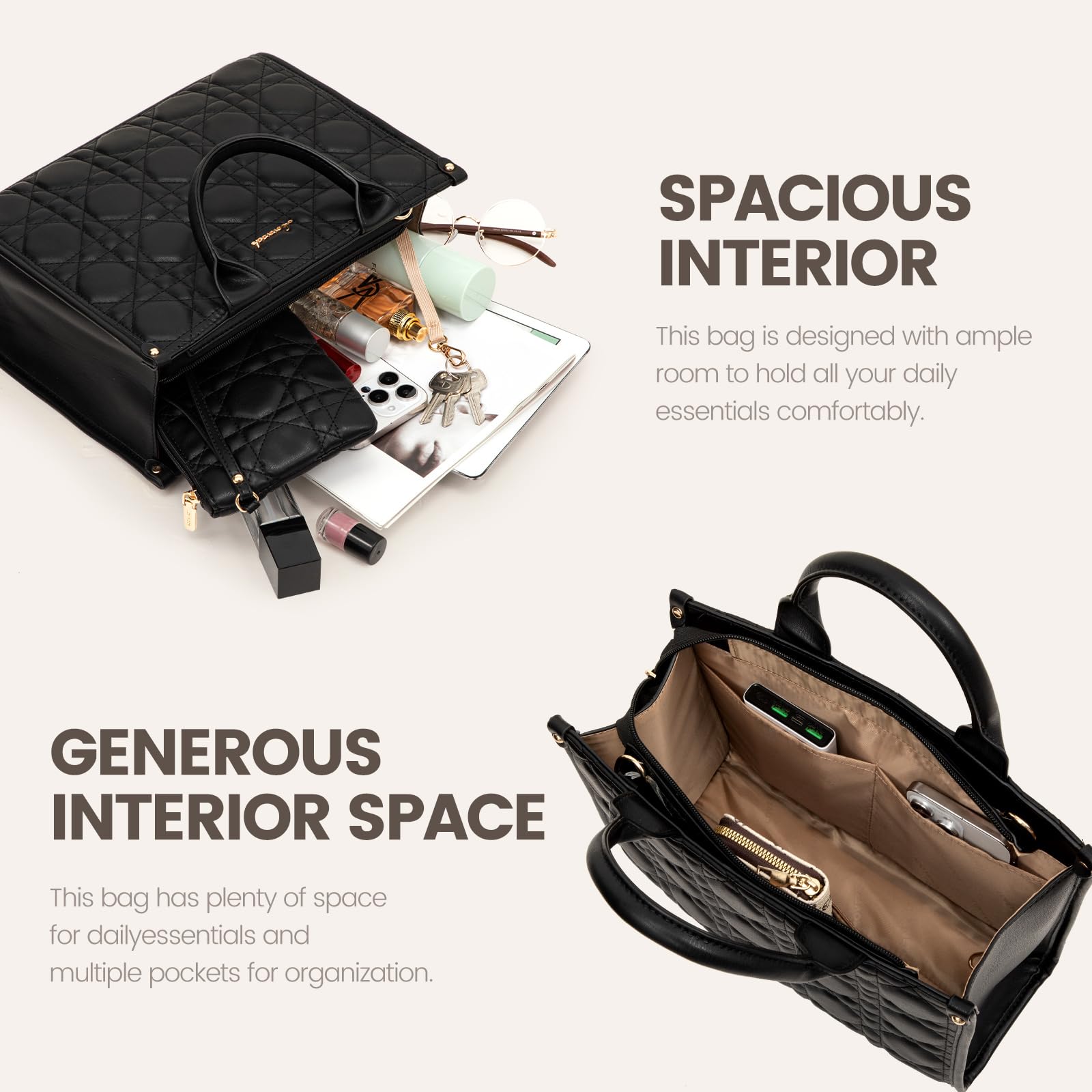 LOVEVOOK Women's Purses & Handbags - Stylish Shoulder Bags & PU Leather Top Handle Handbags for Ladies | Perfect for Work, Travel & Everyday Use