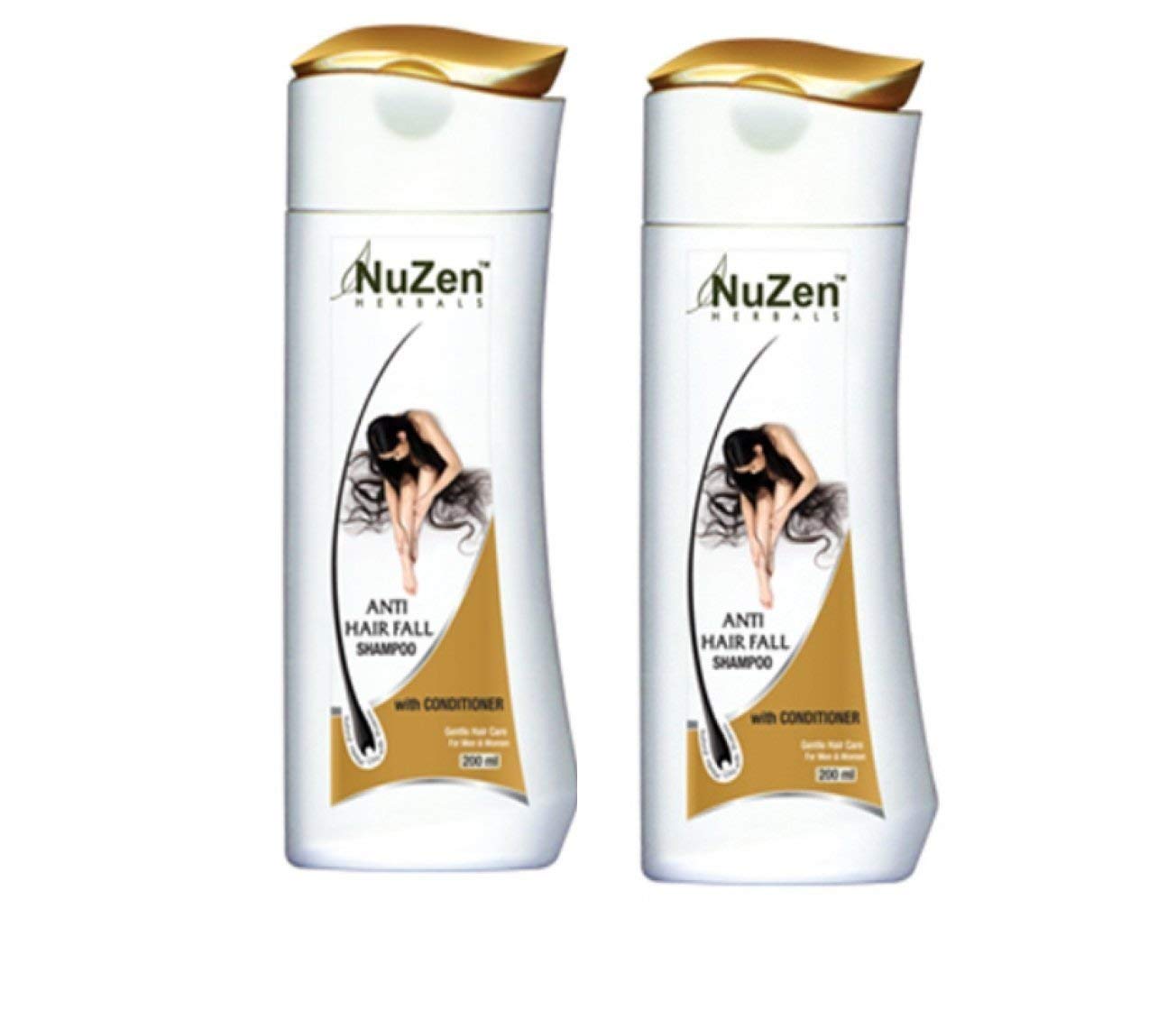 Nuzen Anti Hair Fall Shampoo & Conditioner Set - 2 Pack for Thinning Hair, Hair Loss Treatment, Sulfate Free & Natural Ingredients - Perfect for Daily Hair Care & Scalp Nourishment