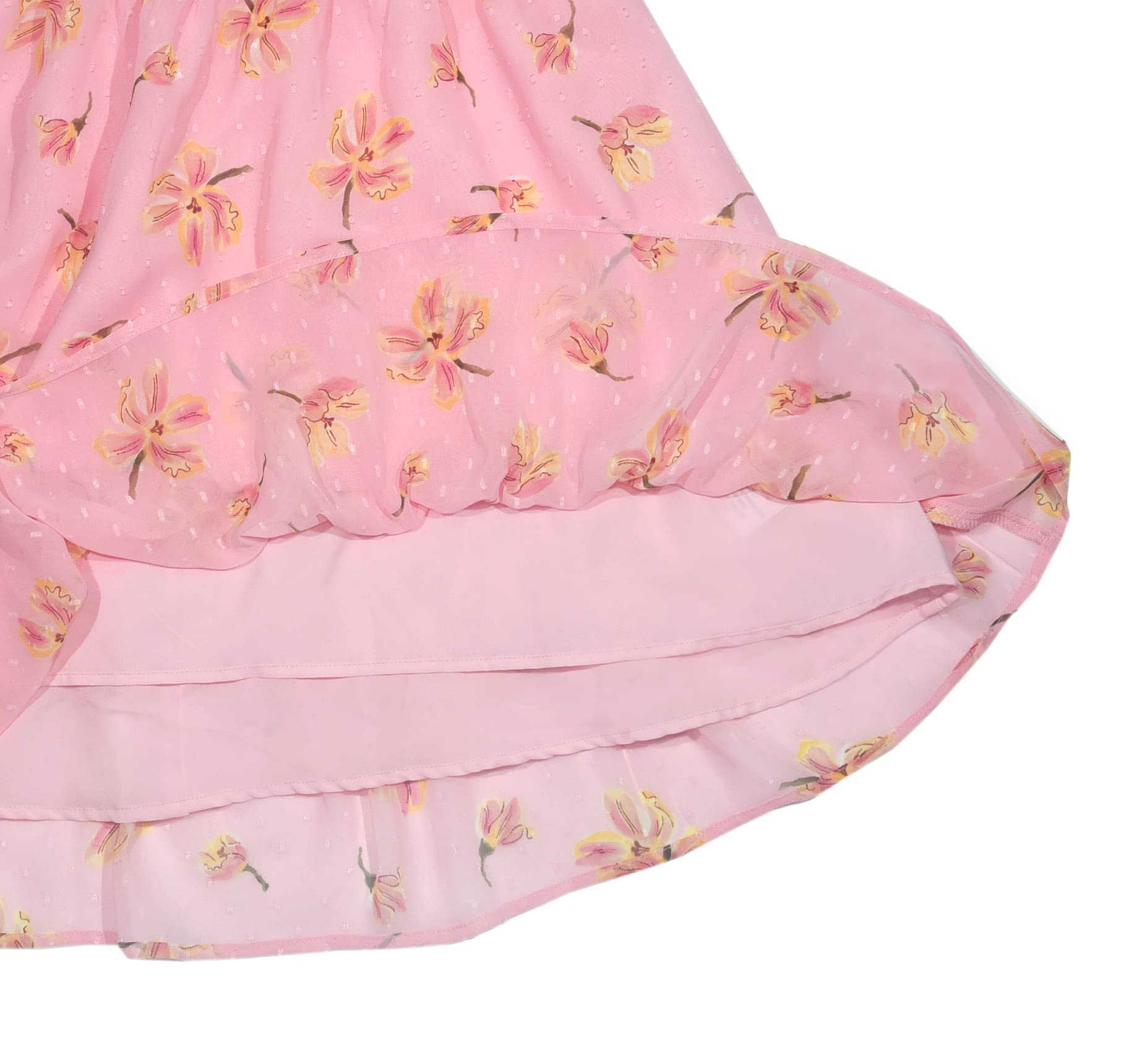 **Toddler Girls' Cotton Lace Flower Dress - Casual Skater Party Outfit for Birthday, Photo Shoot & Special Occasions**