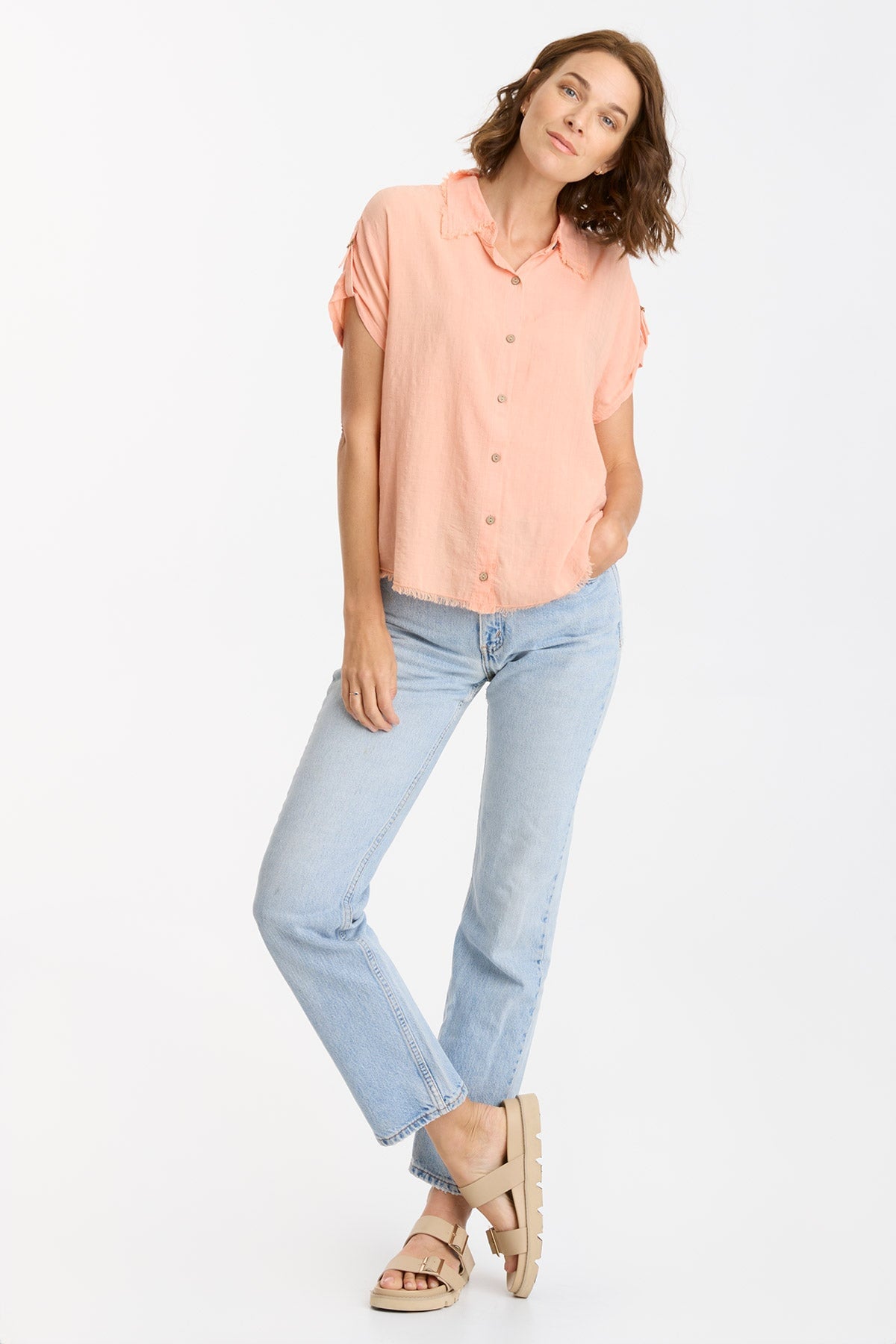 Ninette Button Up Top for Women - Stylish Casual Blouse with Front Buttons | Perfect for Office, Date Night & Everyday Wear