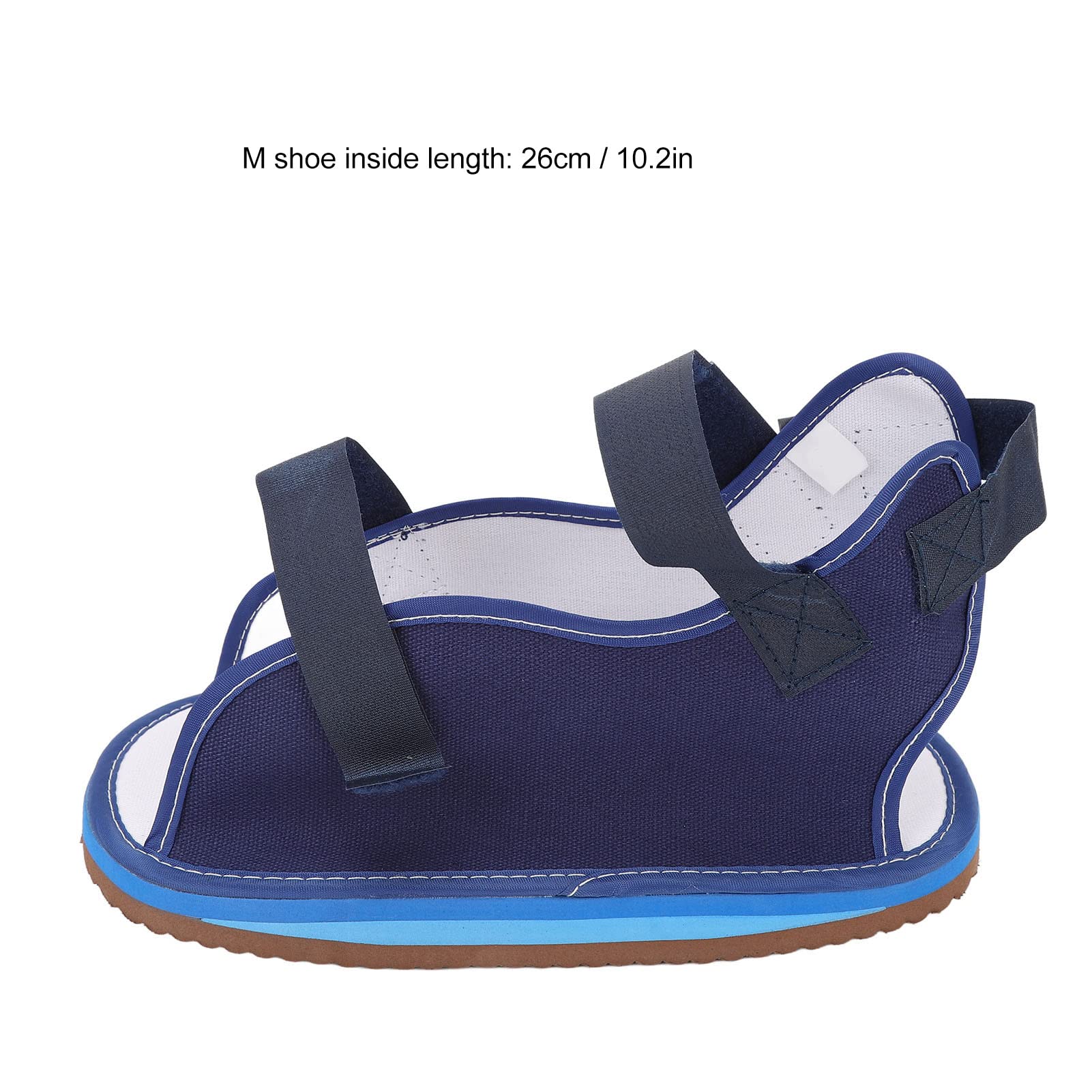 ANGGREK Open Heel Breathable Non-Slip Walking Shoes - Protective Foot Support for Broken Feet & Open Toe Comfort (Medium) - Ideal for Post-Injury Recovery & Daily Walking