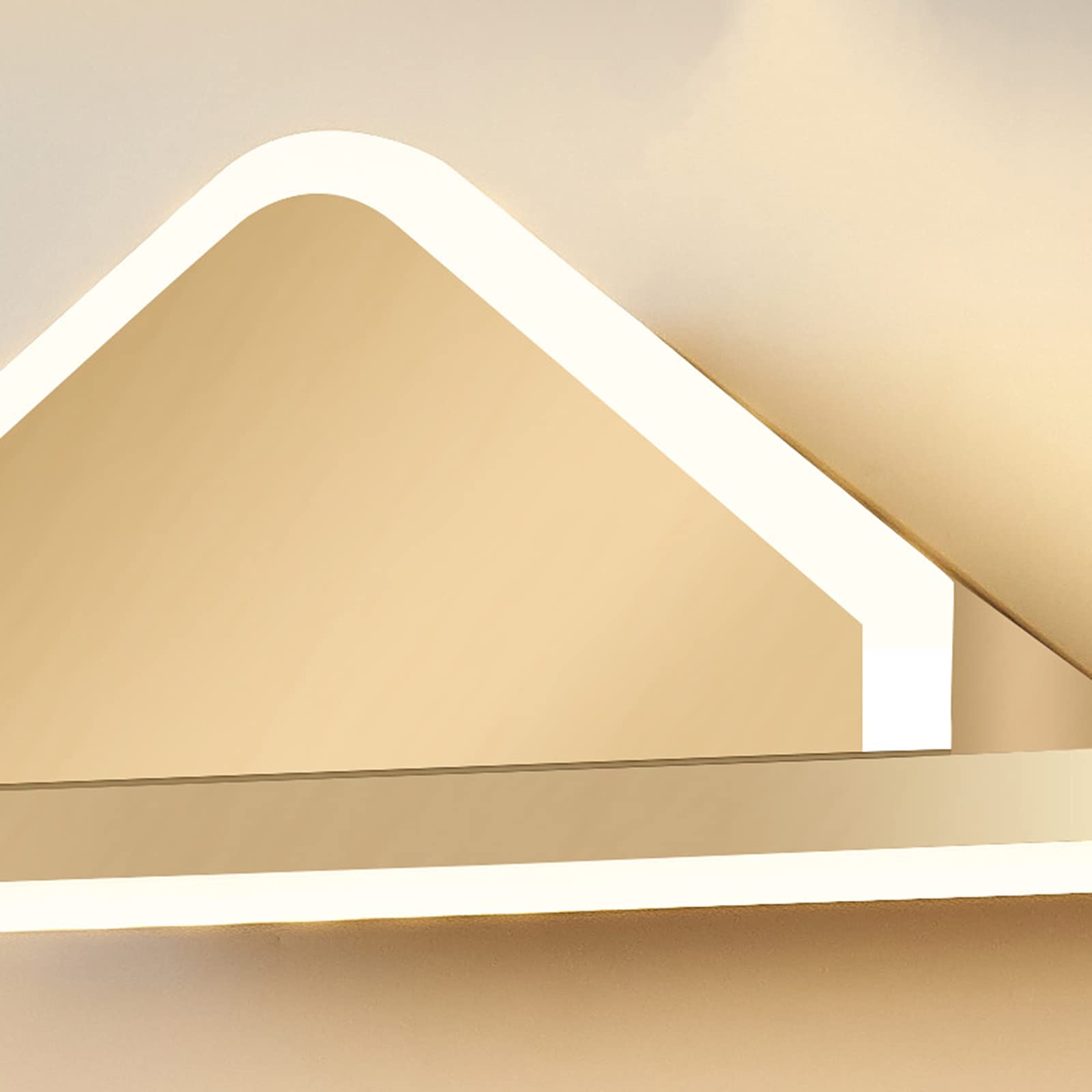 Waterproof LED Bathroom Mirror Lights - Modern Minimalist Strip Lighting for Vanity, Dressing Table & Bathtub - Energy Saving Gold Wall Lamp with Warm White Light (Perfect for Makeup, Shaving & Relaxing Baths)