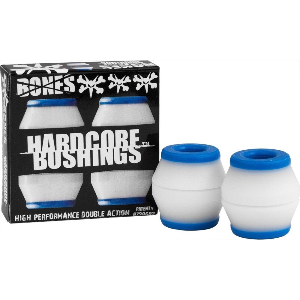 Bones Wheels Soft Hardcore Bushings - Universal Fit for Skateboards & Longboards - Perfect for Cruising, Tricks & Smooth Rides