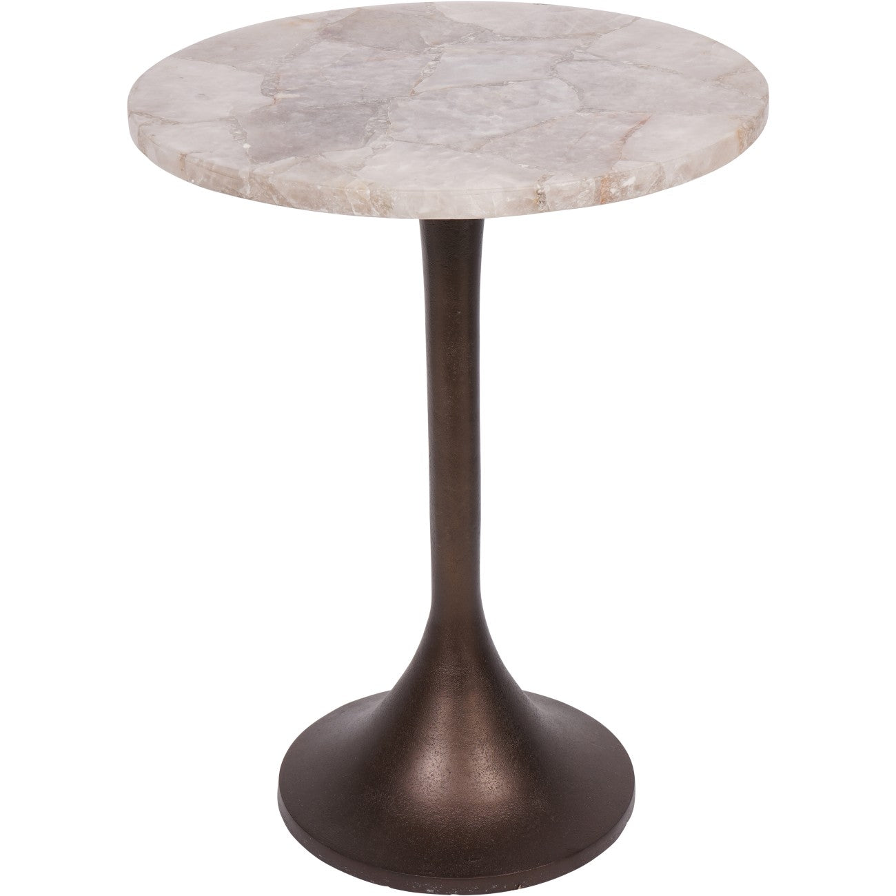 Bosworth Smokey Quartz Side Table - 16.5