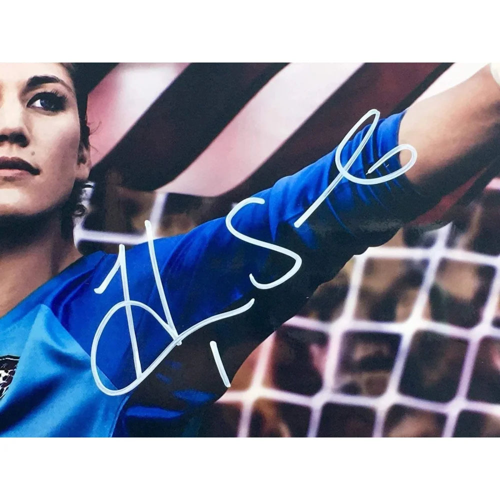Hope Solo Autographed 8x10 Photo - USA Women's Soccer Team Goalkeeper - COA Schwartz - Perfect for Collectors, Fans, and Sports Memorabilia Displays