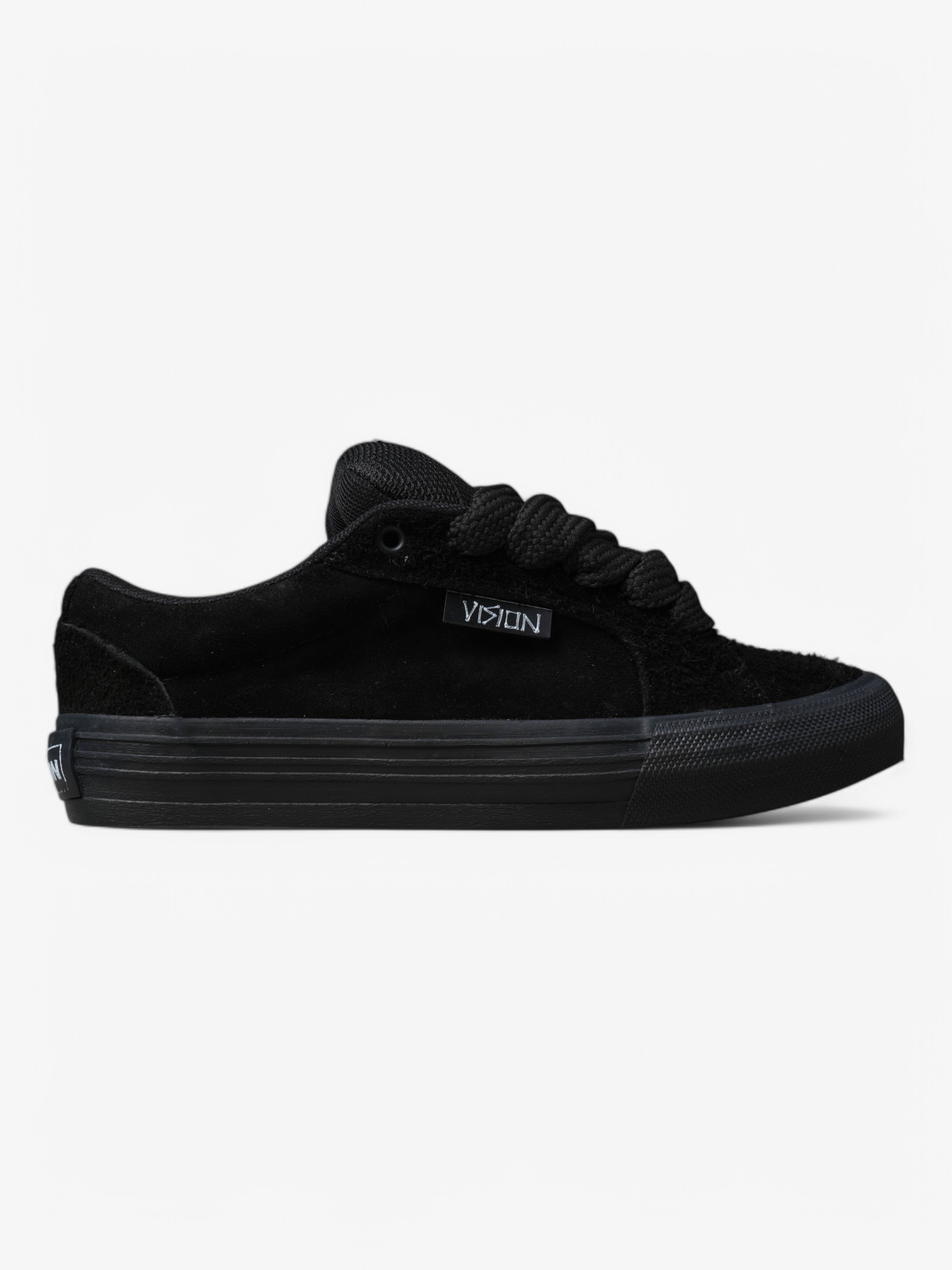 Vision Street Wear Odd Cirkus Suede Skate Shoes for Men & Women - Black High-Top Sneakers for Street Style & Skateboarding