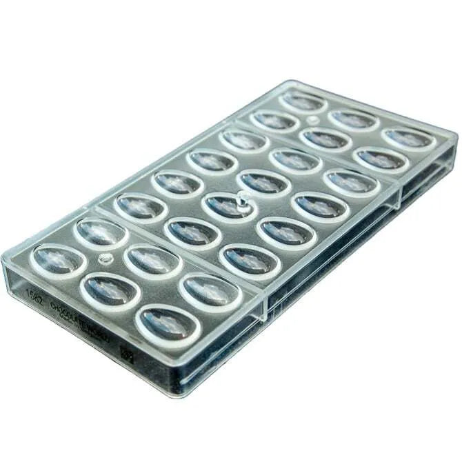 24-Cavity Silicone Egg Mold for Baking - Perfect for Homemade Chocolate, Candy, Soap, and Ice Cube Making - Ideal for Easter, Christmas, and Party Treats